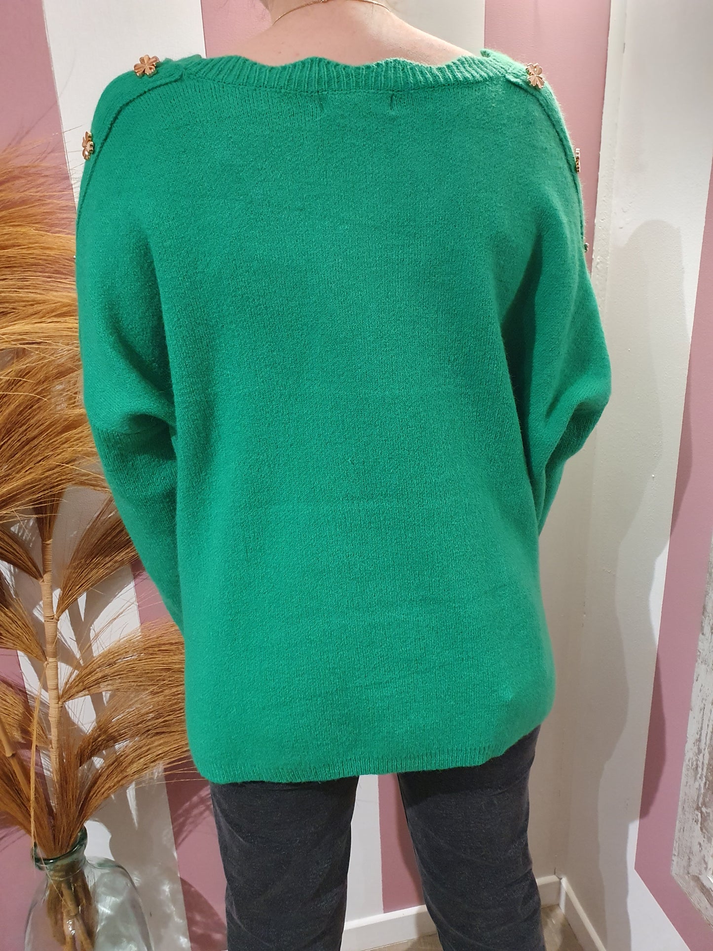 Pull "Camille" vert