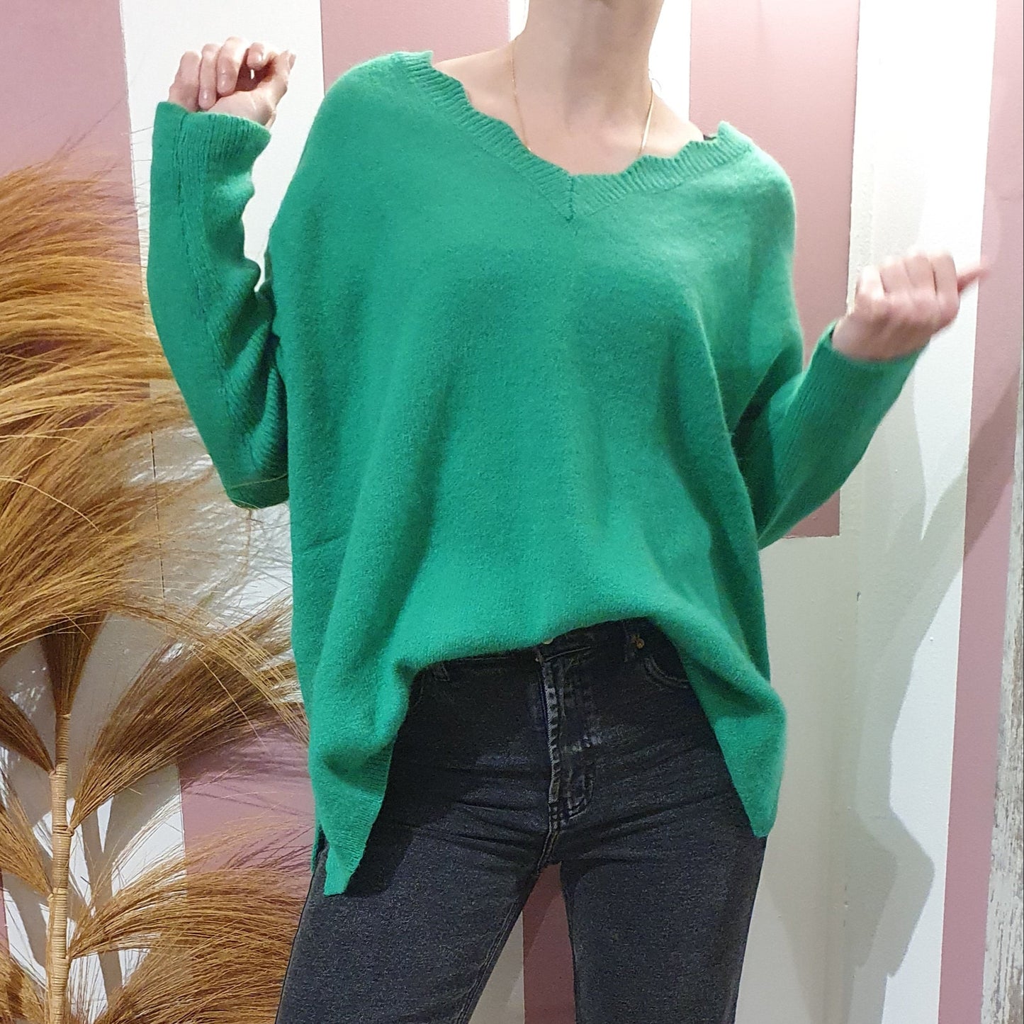 Pull "Camille" vert