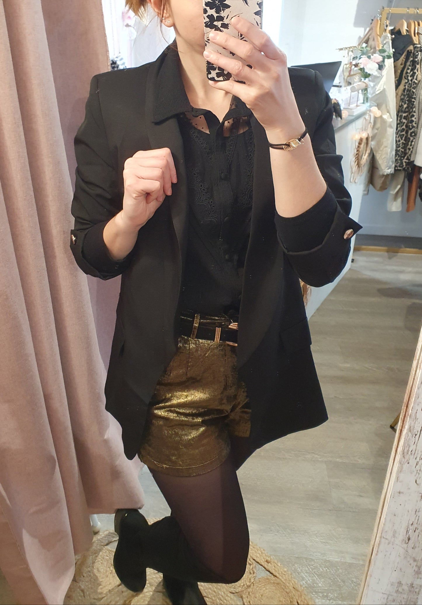 Blazer "Awa" noir