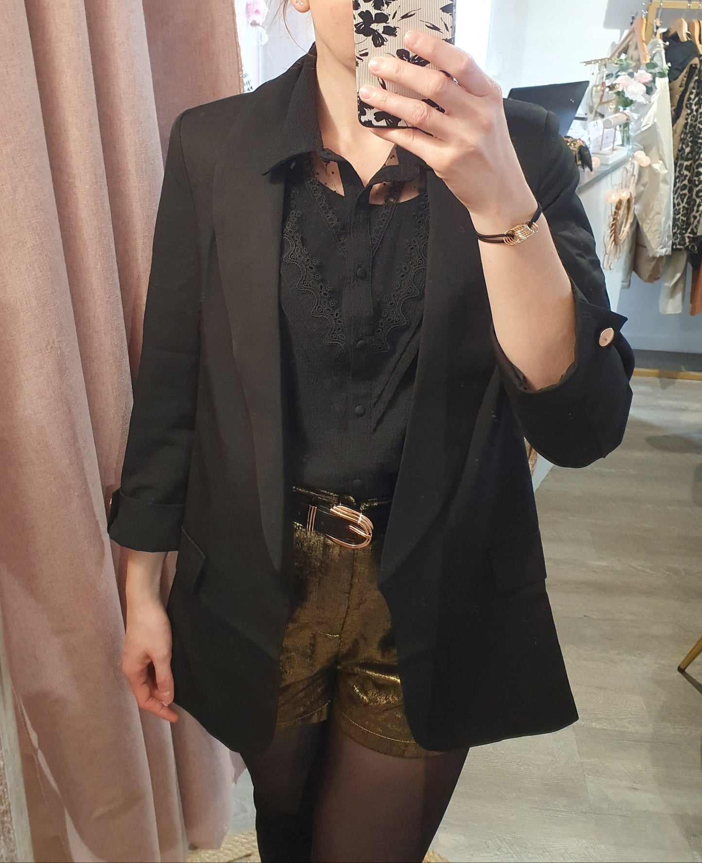 Blazer "Awa" noir