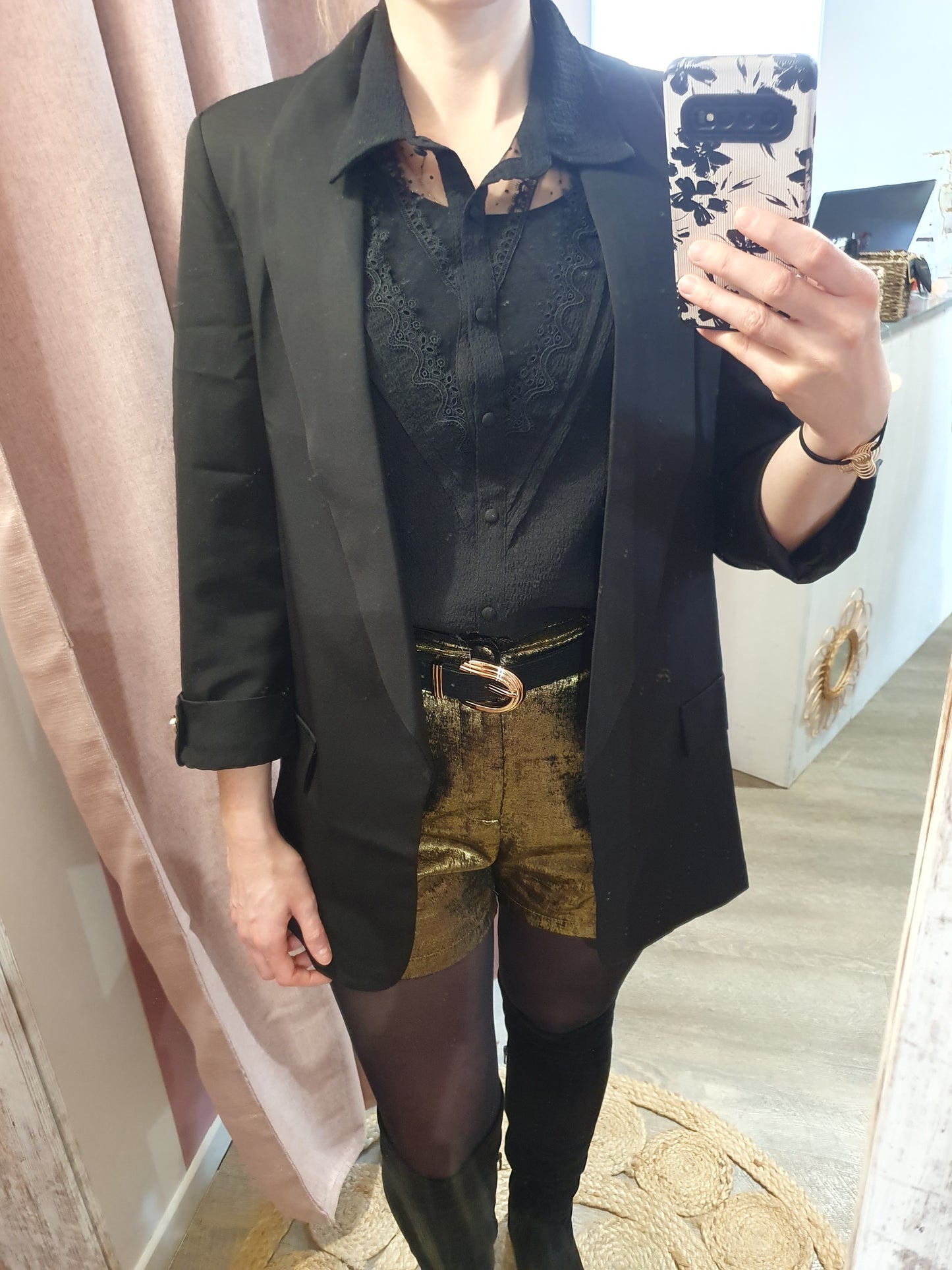 Blazer "Awa" noir