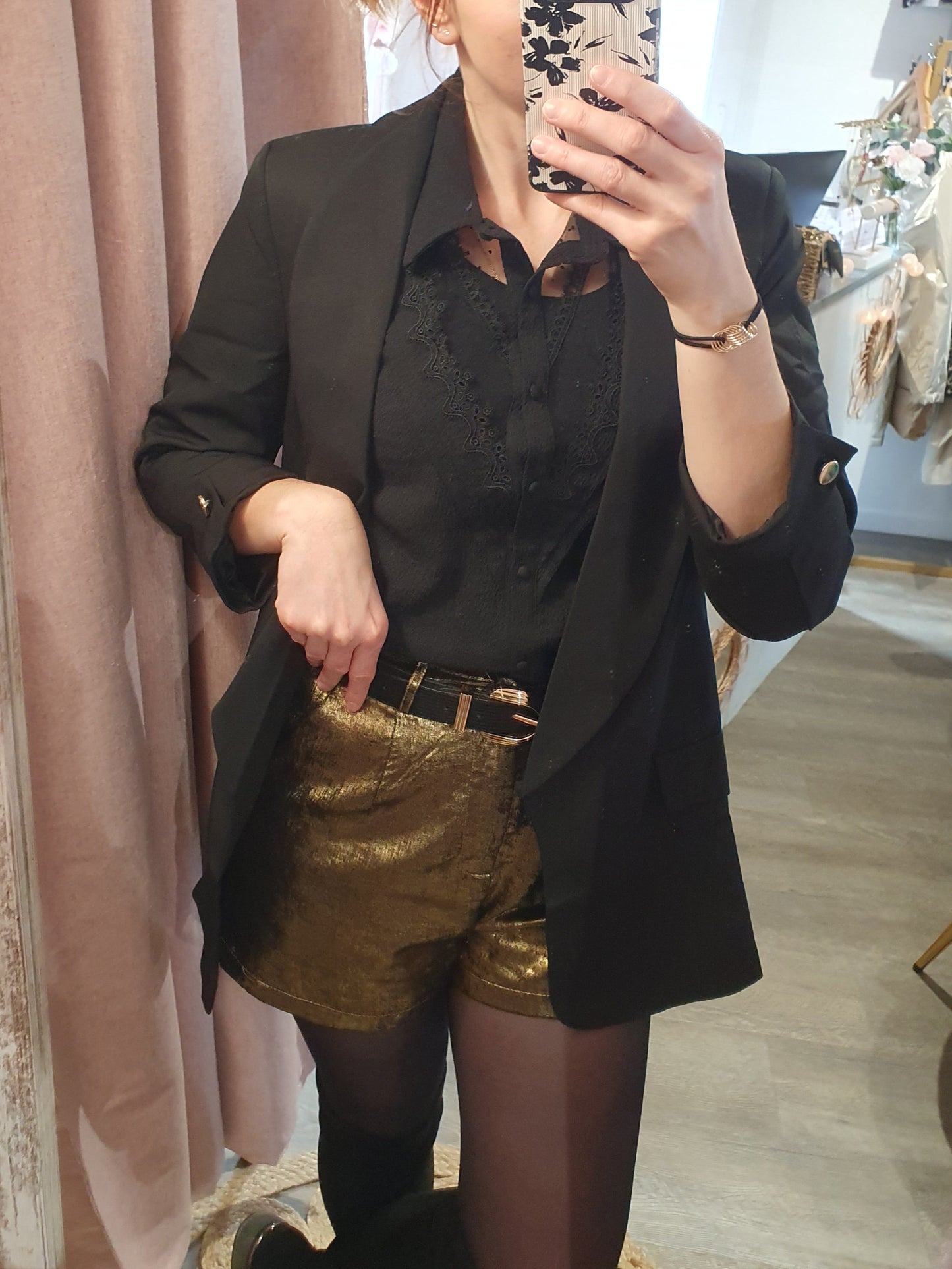 Blazer "Awa" noir
