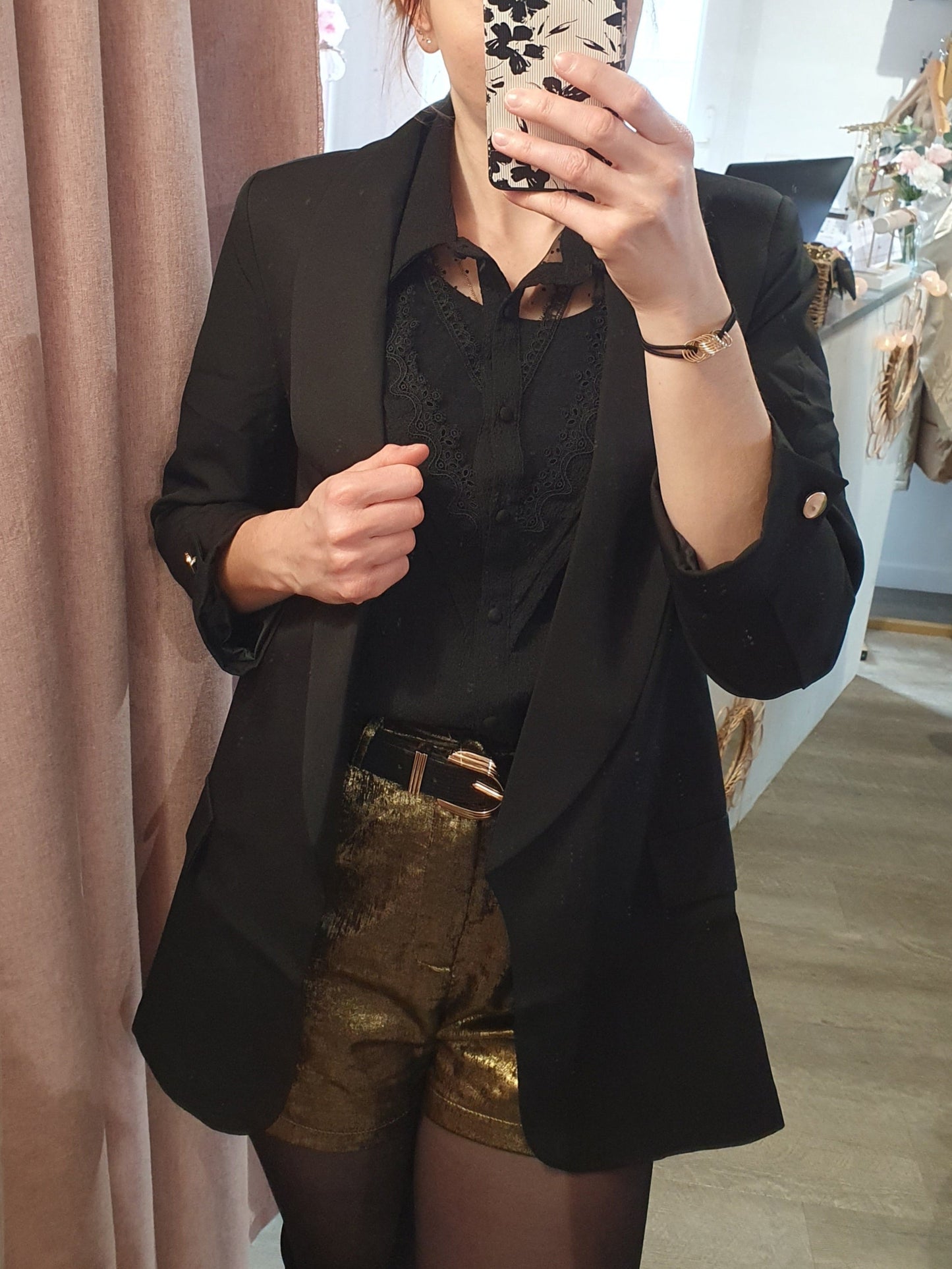 Blazer "Awa" noir