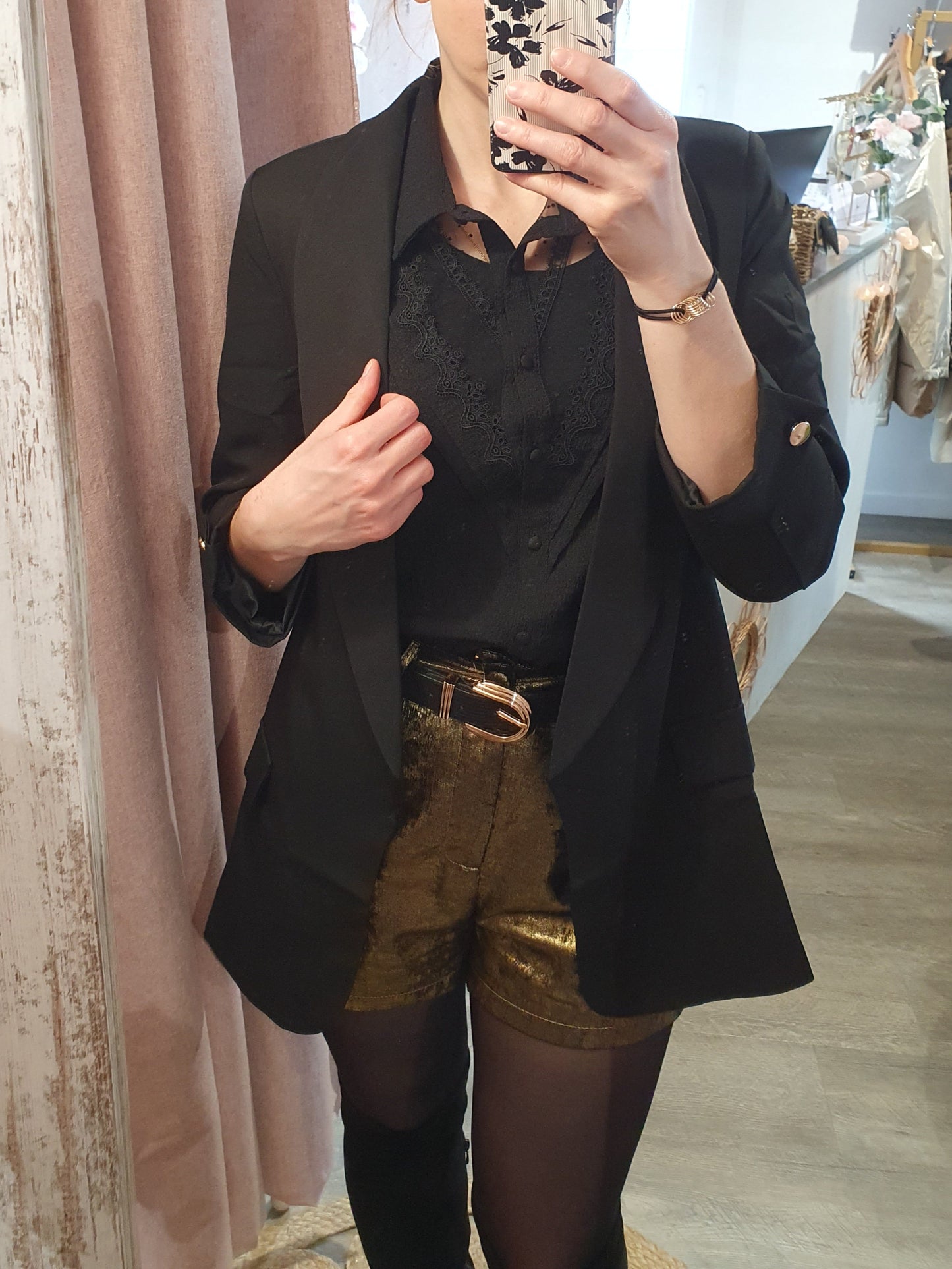 Blazer "Awa" noir