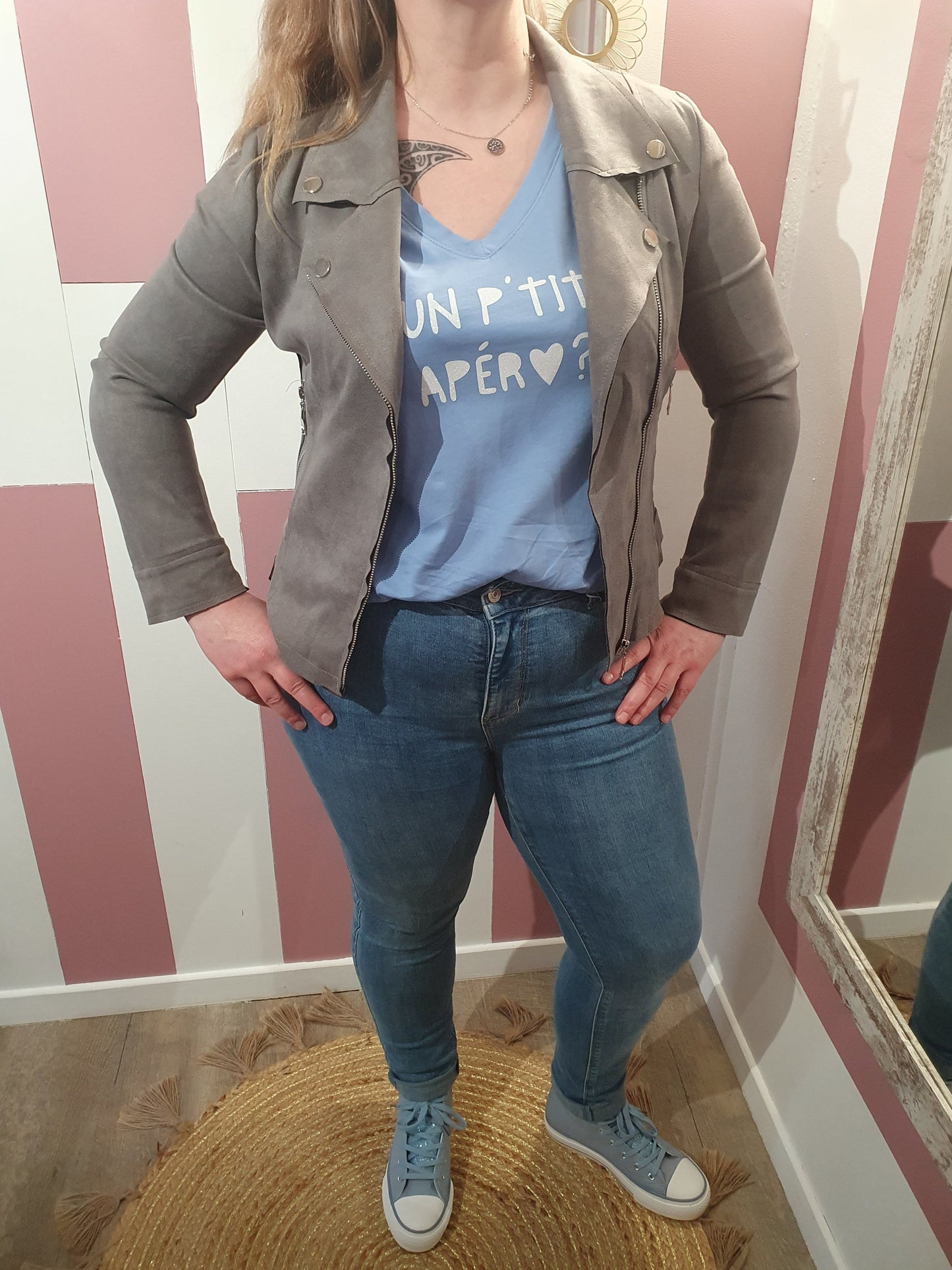 Perfecto "Maxime" Gris Belles courbes
