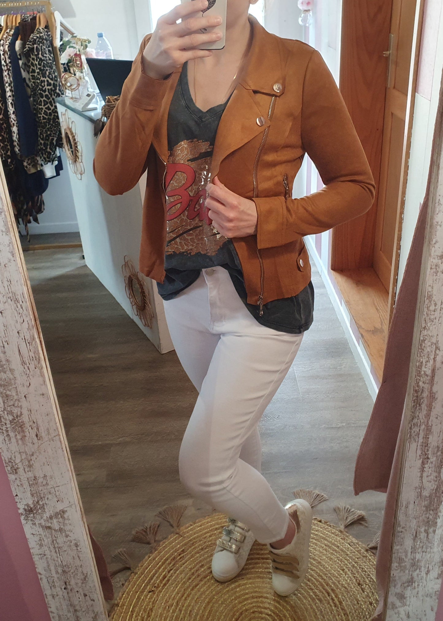 Perfecto "Maxime" cognac Belles courbes