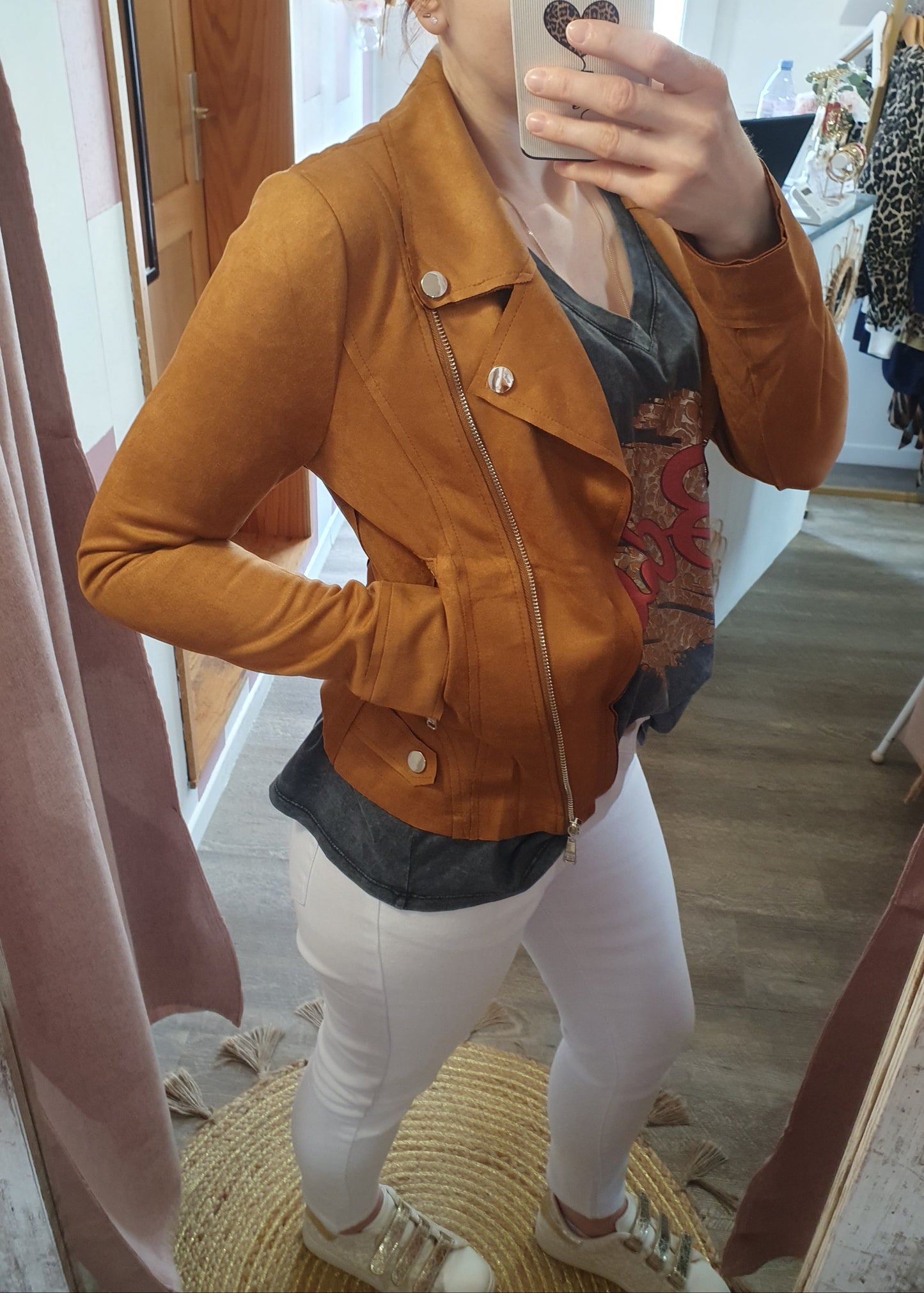 Perfecto "Maxime" cognac Belles courbes