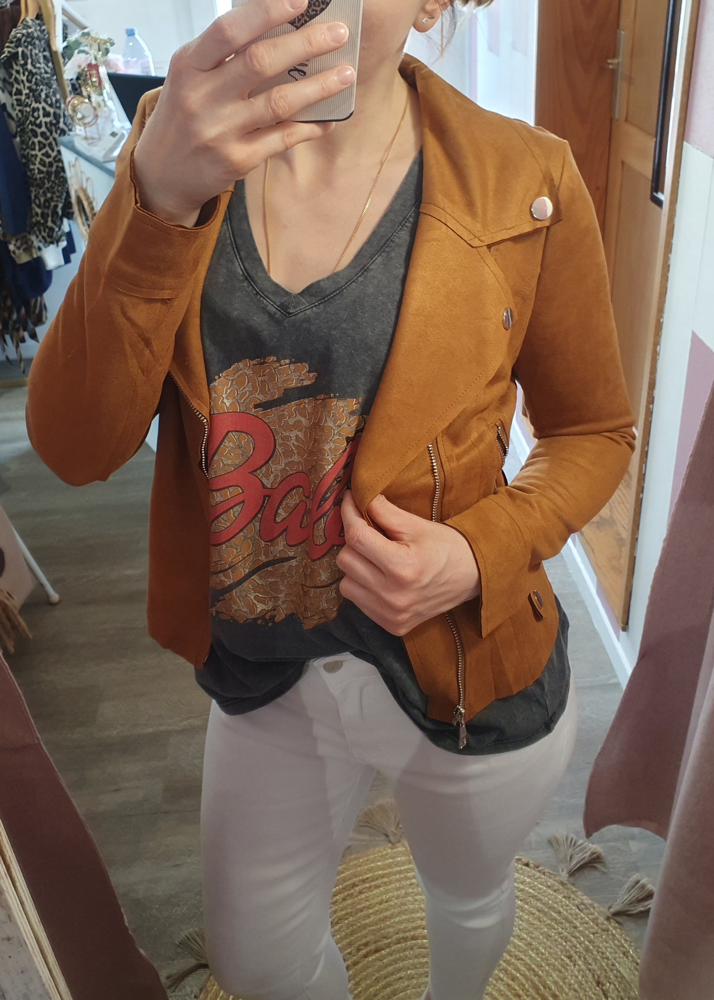 Perfecto "Maxime" cognac Belles courbes