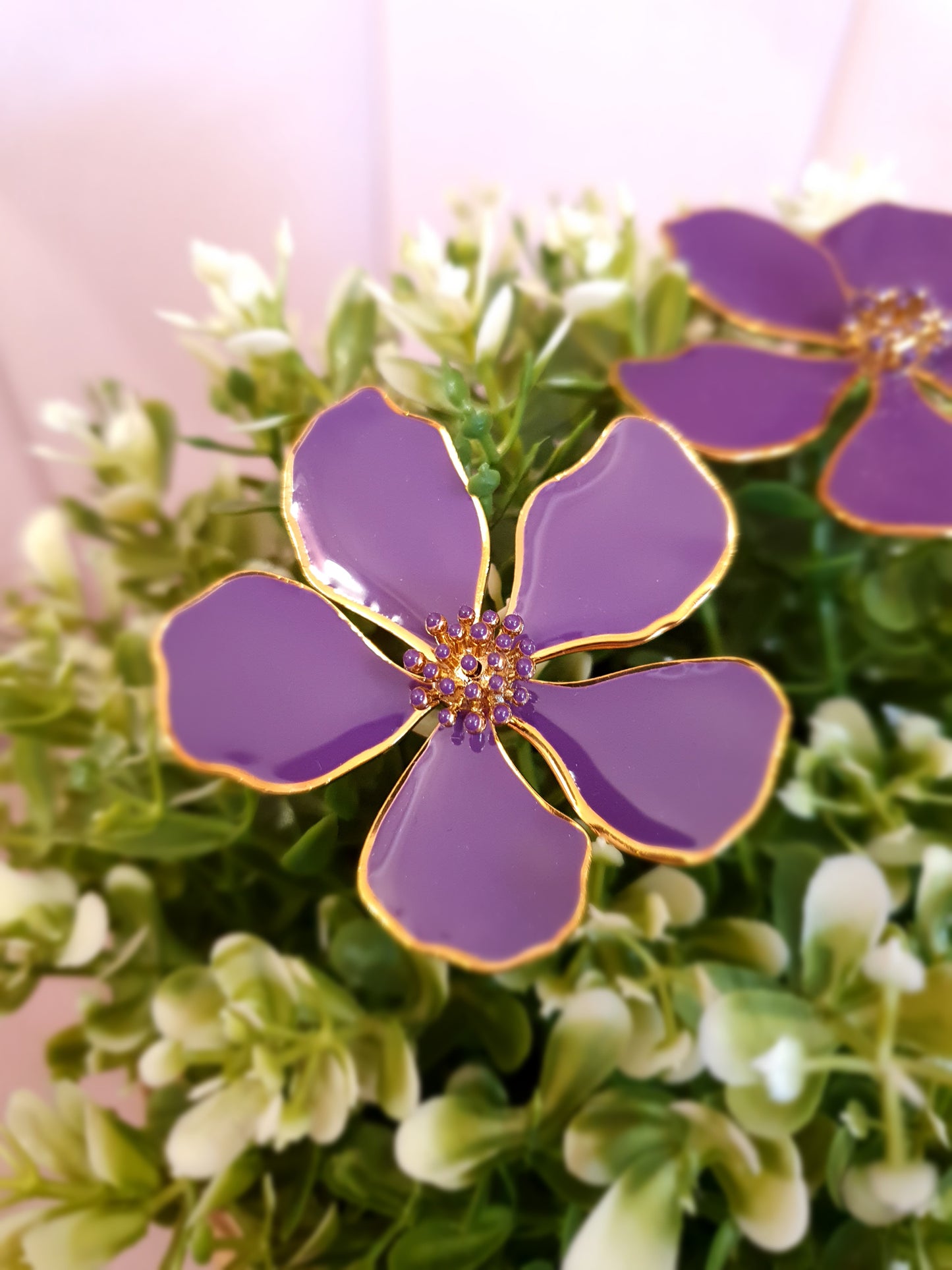 boucles d'oreilles "Violette"