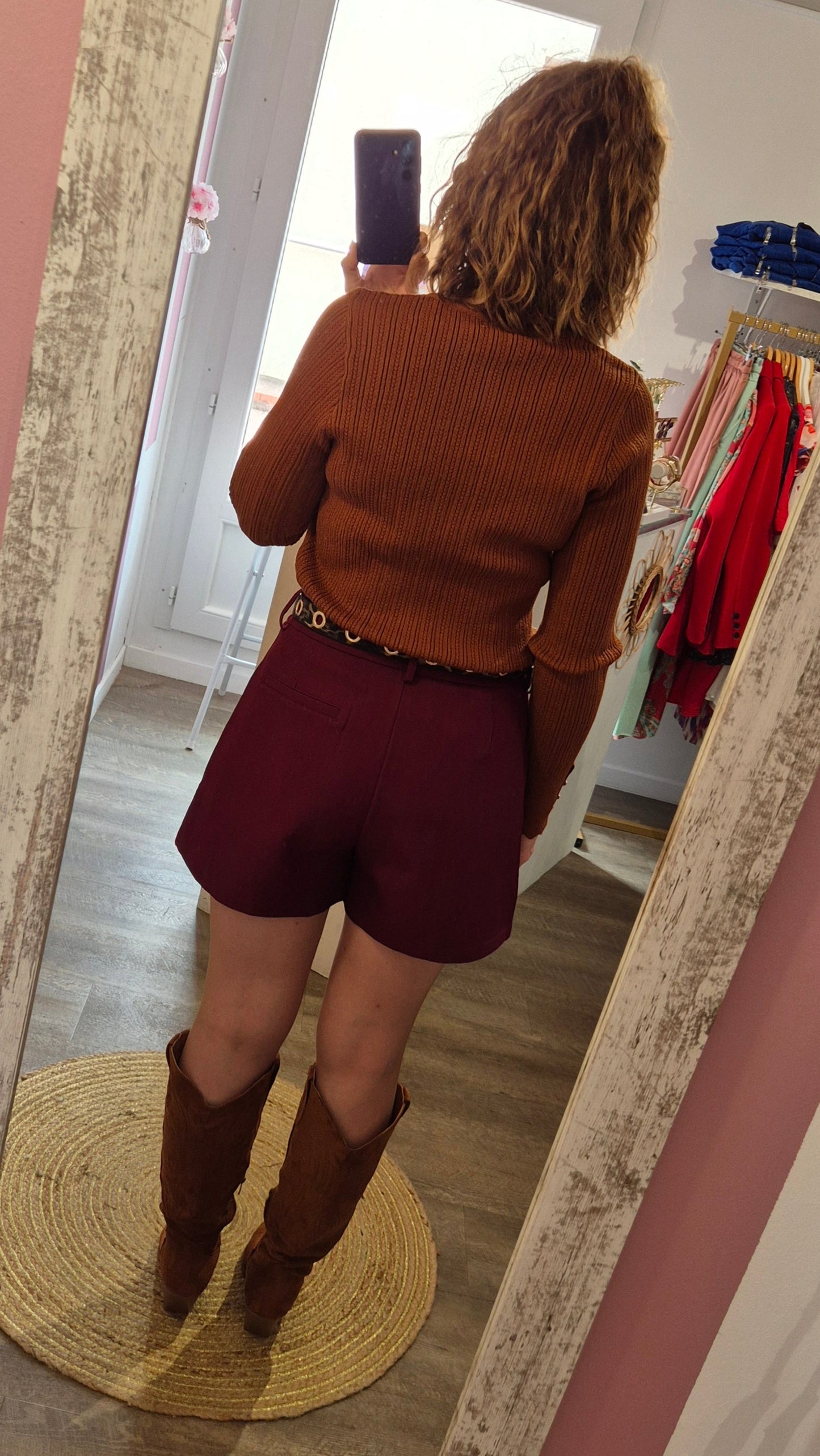 Pull fin "Henriette" cognac