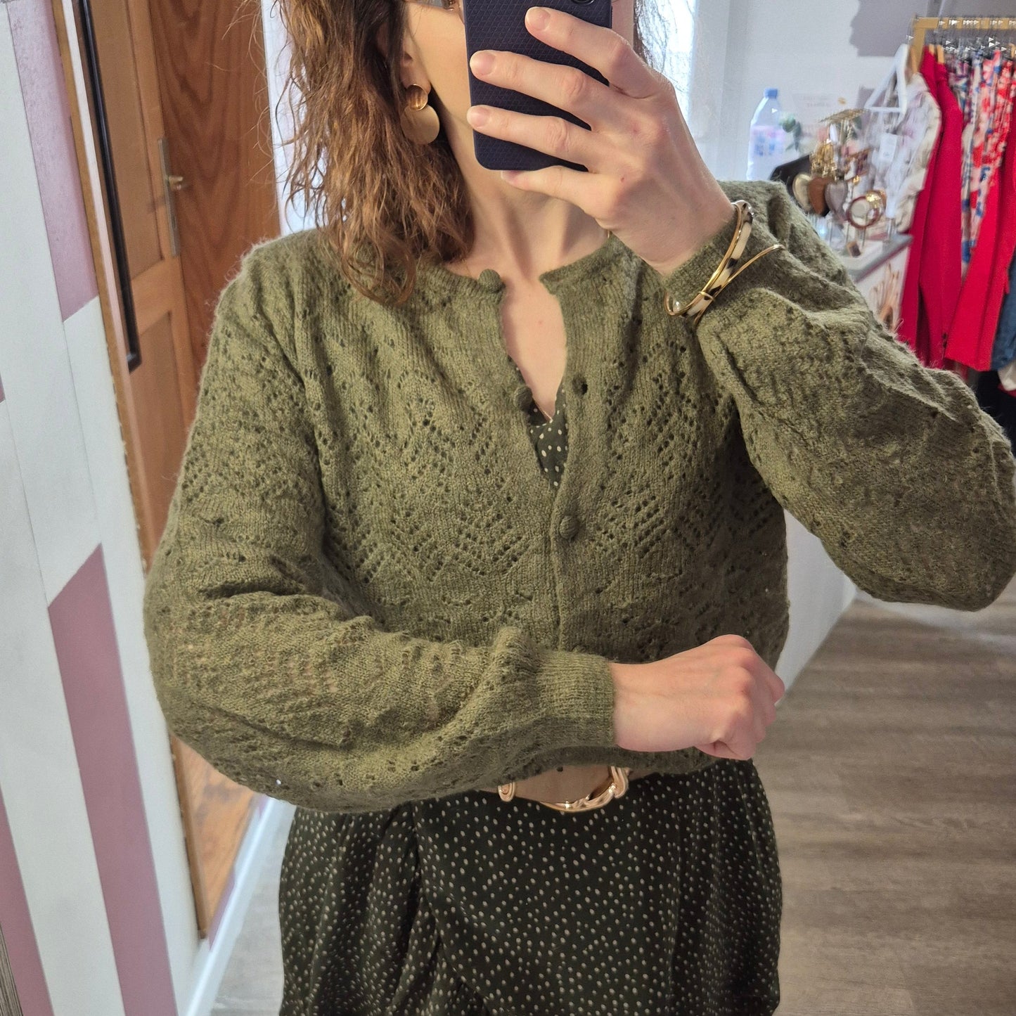 Gilet "Solange" kaki