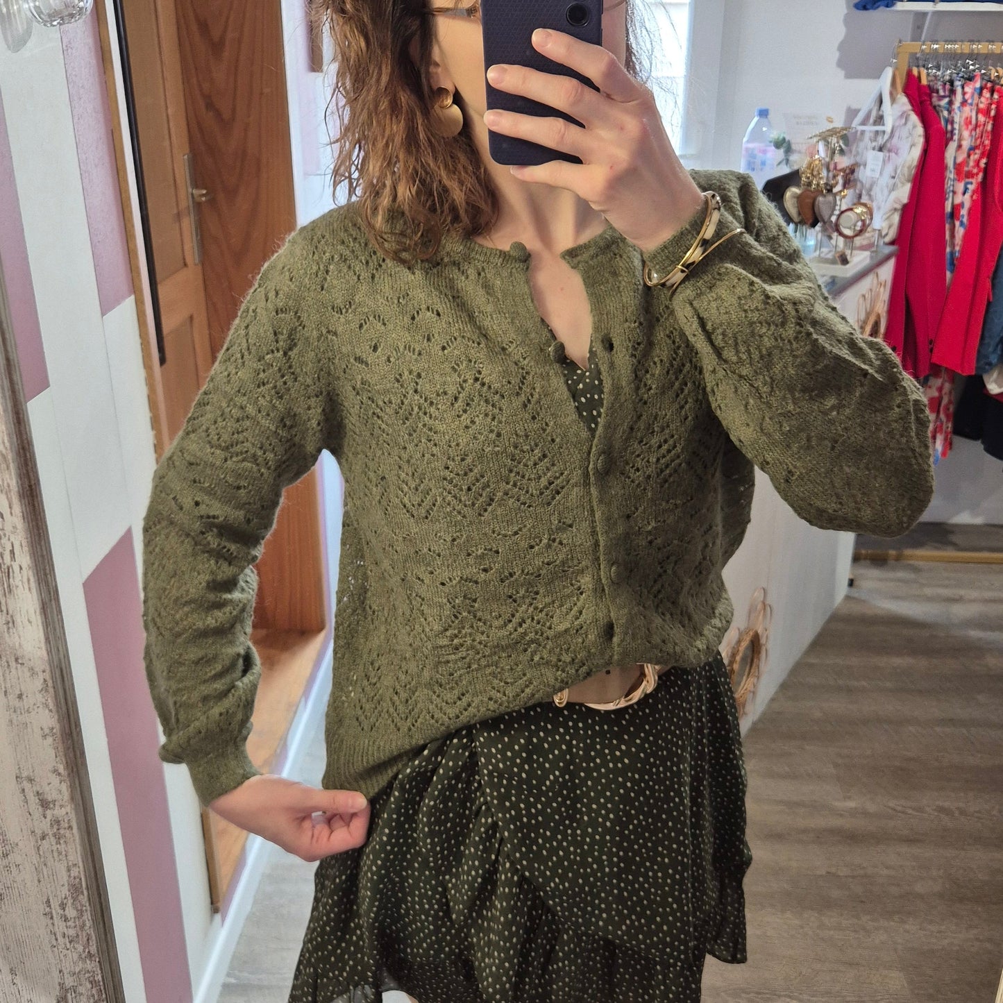 Gilet "Solange" kaki