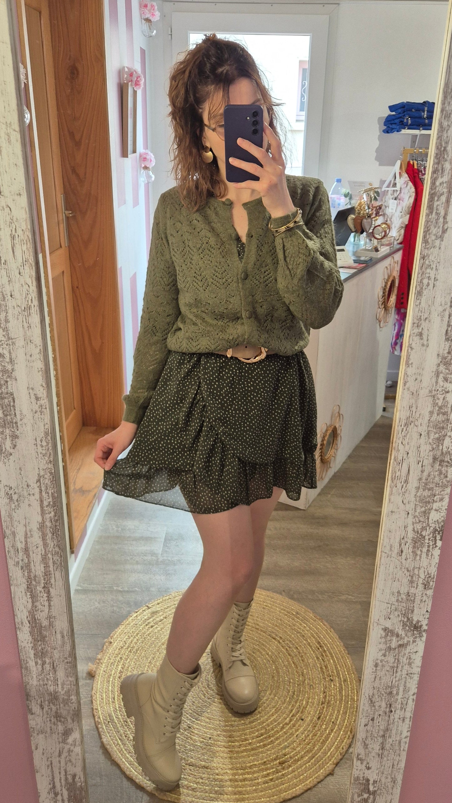Gilet "Solange" kaki