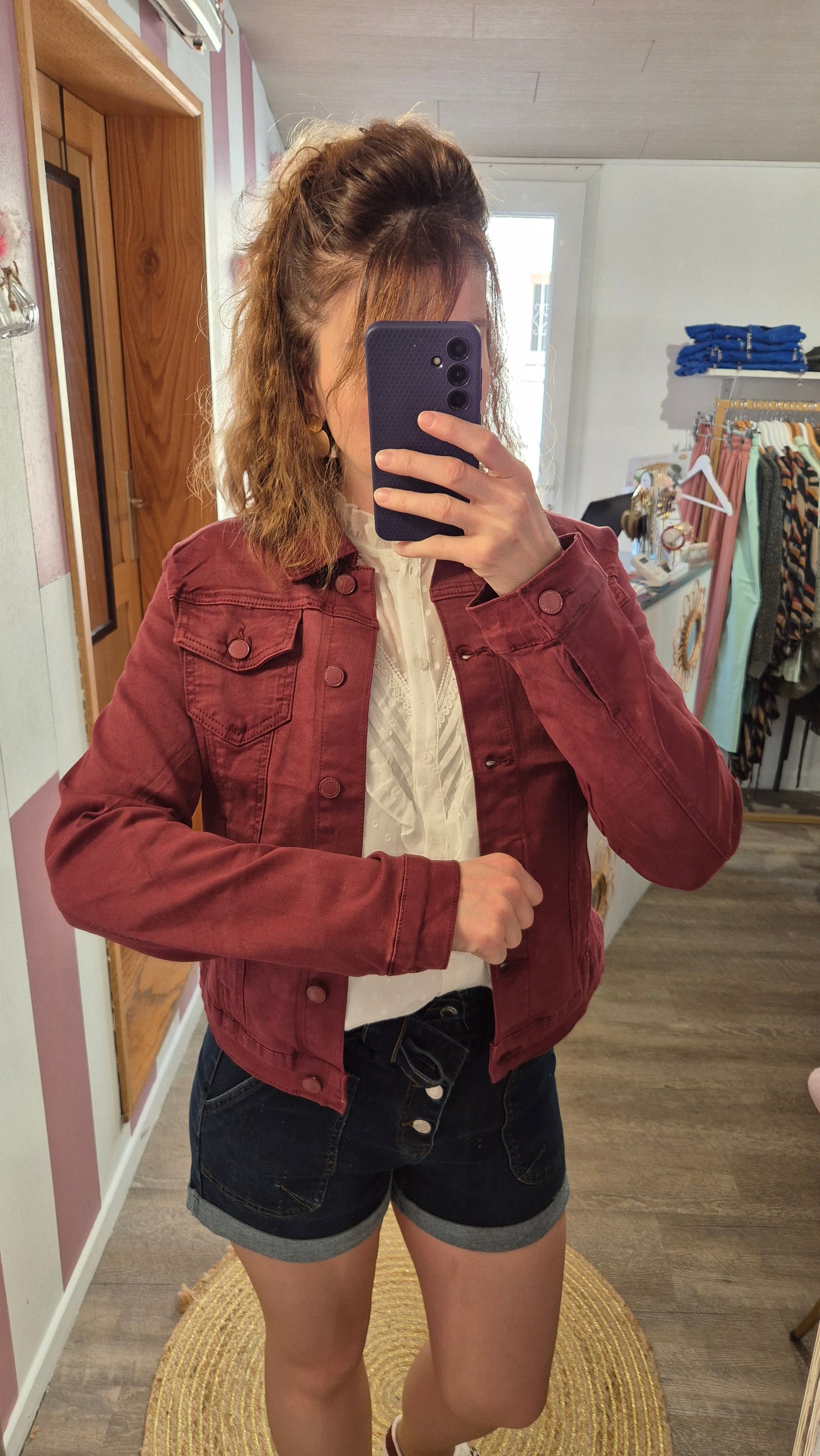 Veste "Auxane" Bordeaux