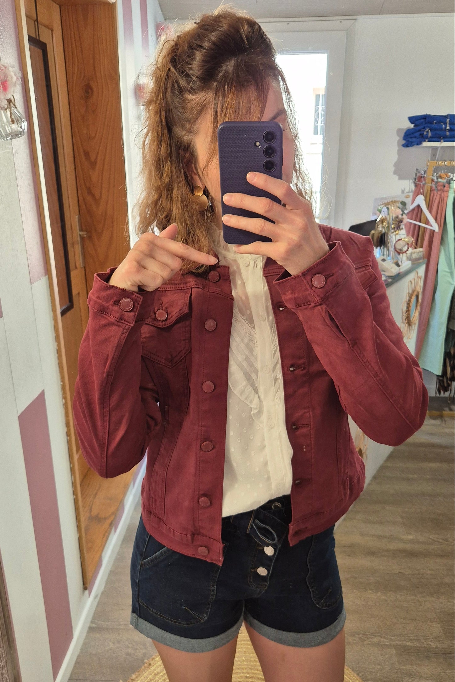 Veste "Auxane" Bordeaux