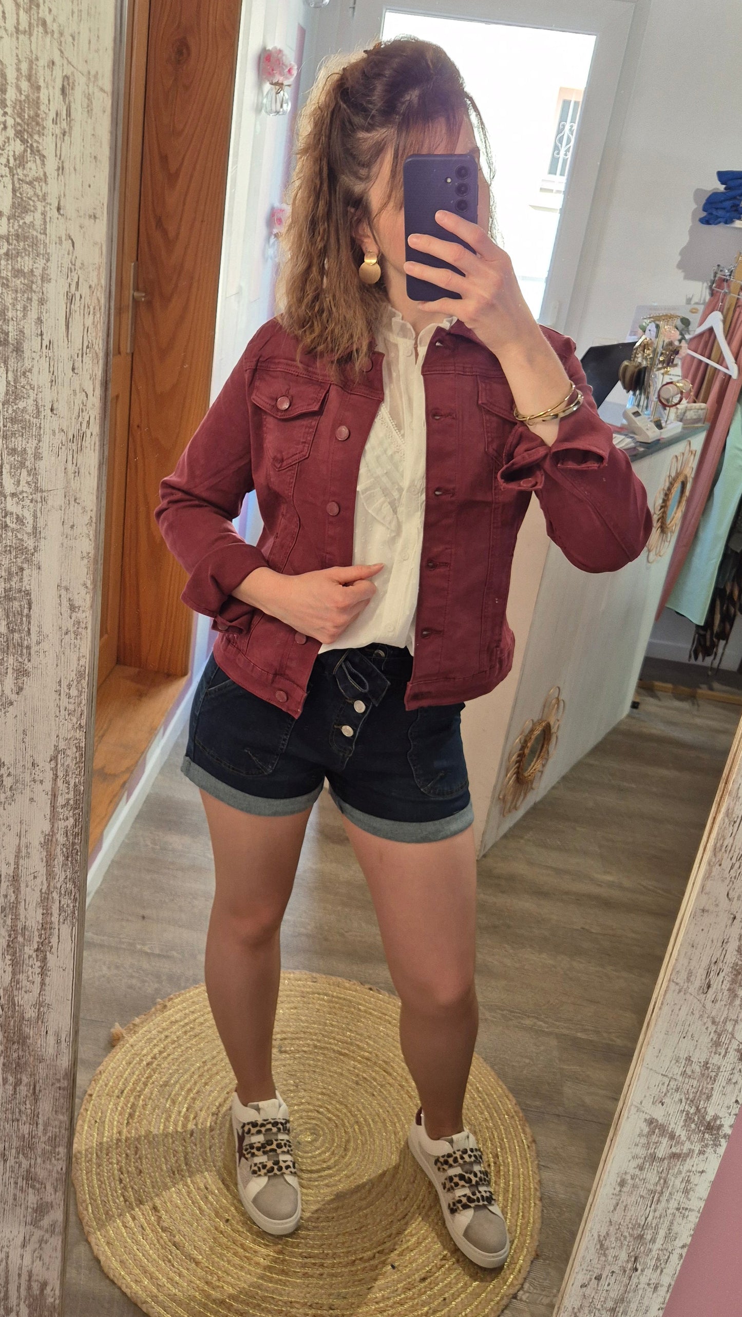 Veste "Auxane" Bordeaux