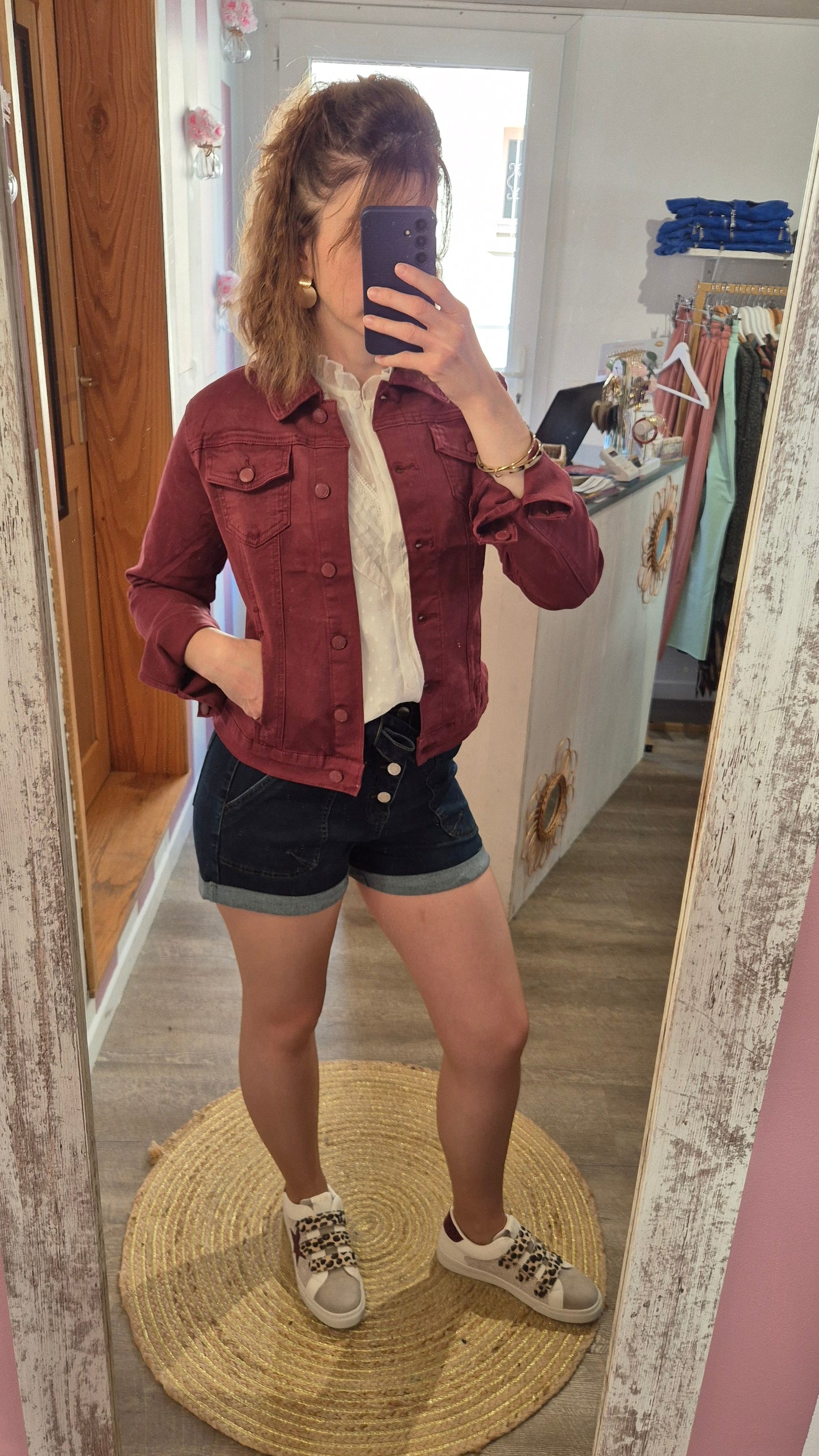 Veste "Auxane" Bordeaux
