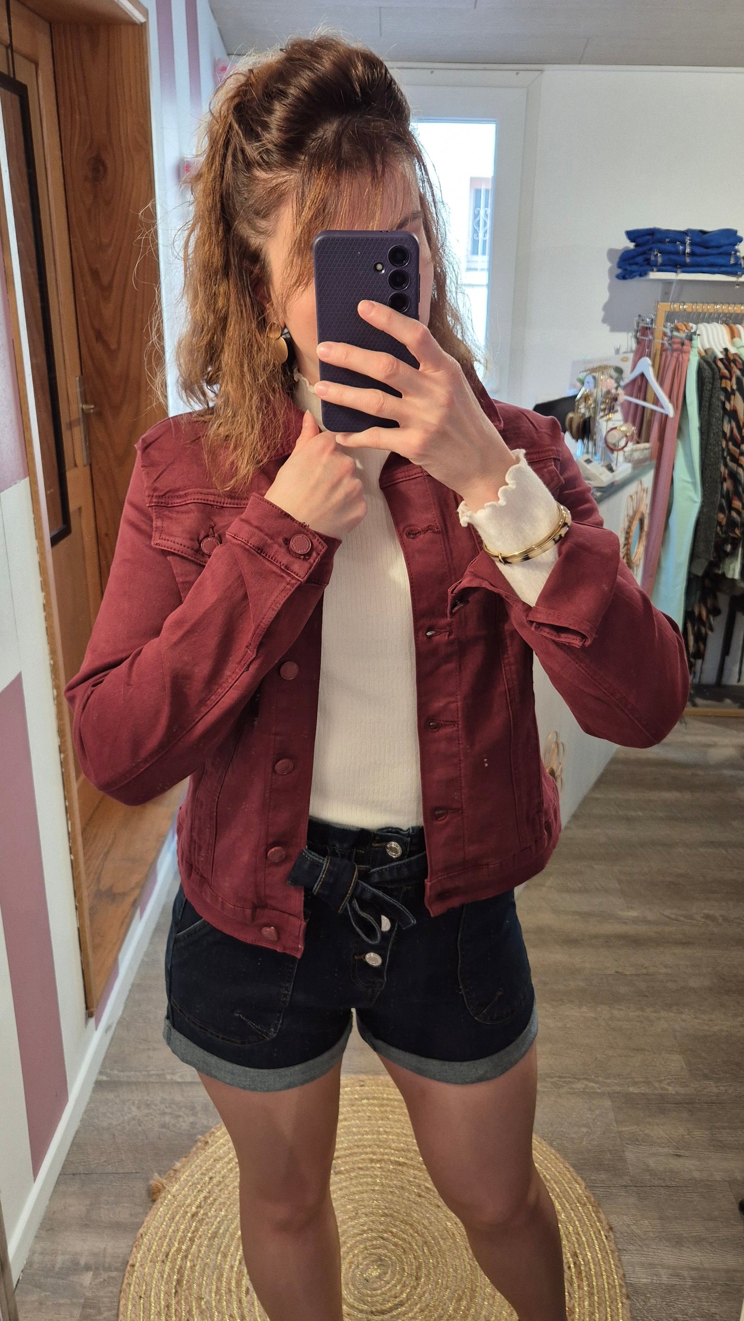 Veste "Auxane" Bordeaux