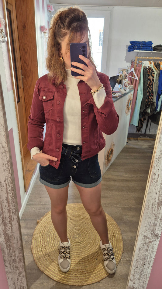 Veste "Auxane" Bordeaux