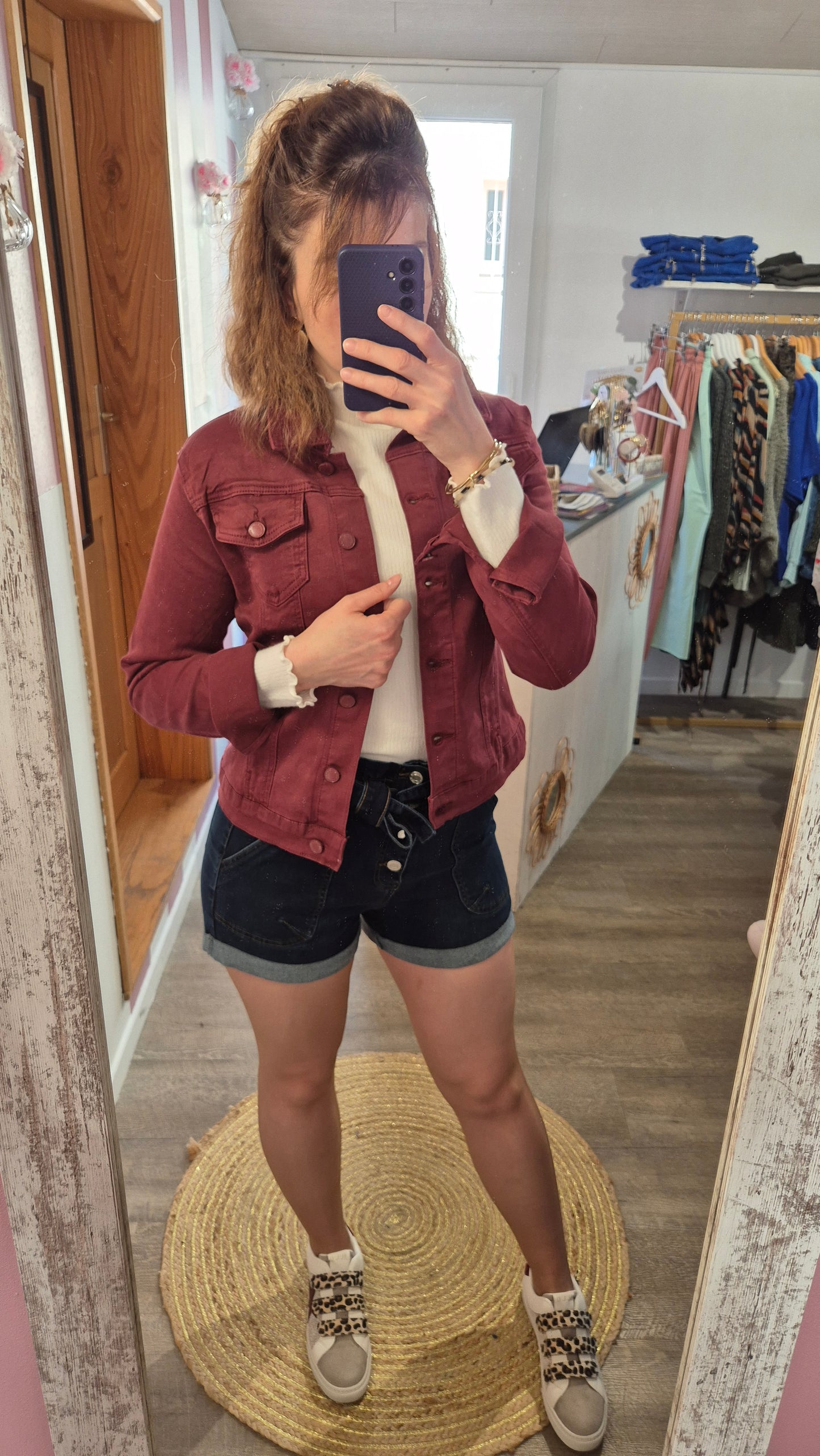 Veste "Auxane" Bordeaux