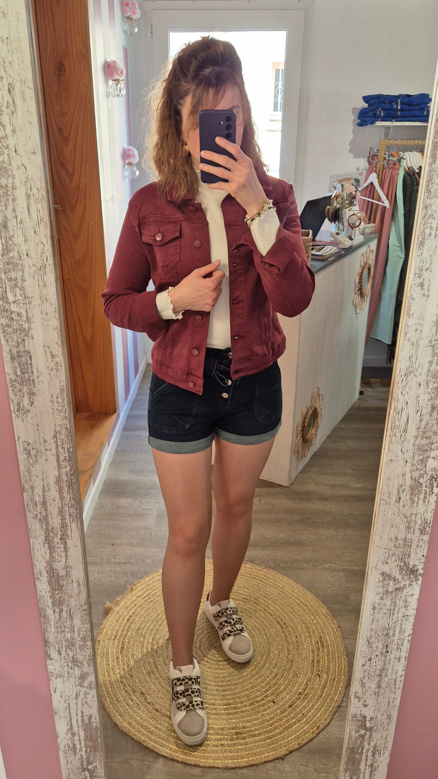 Veste "Auxane" Bordeaux