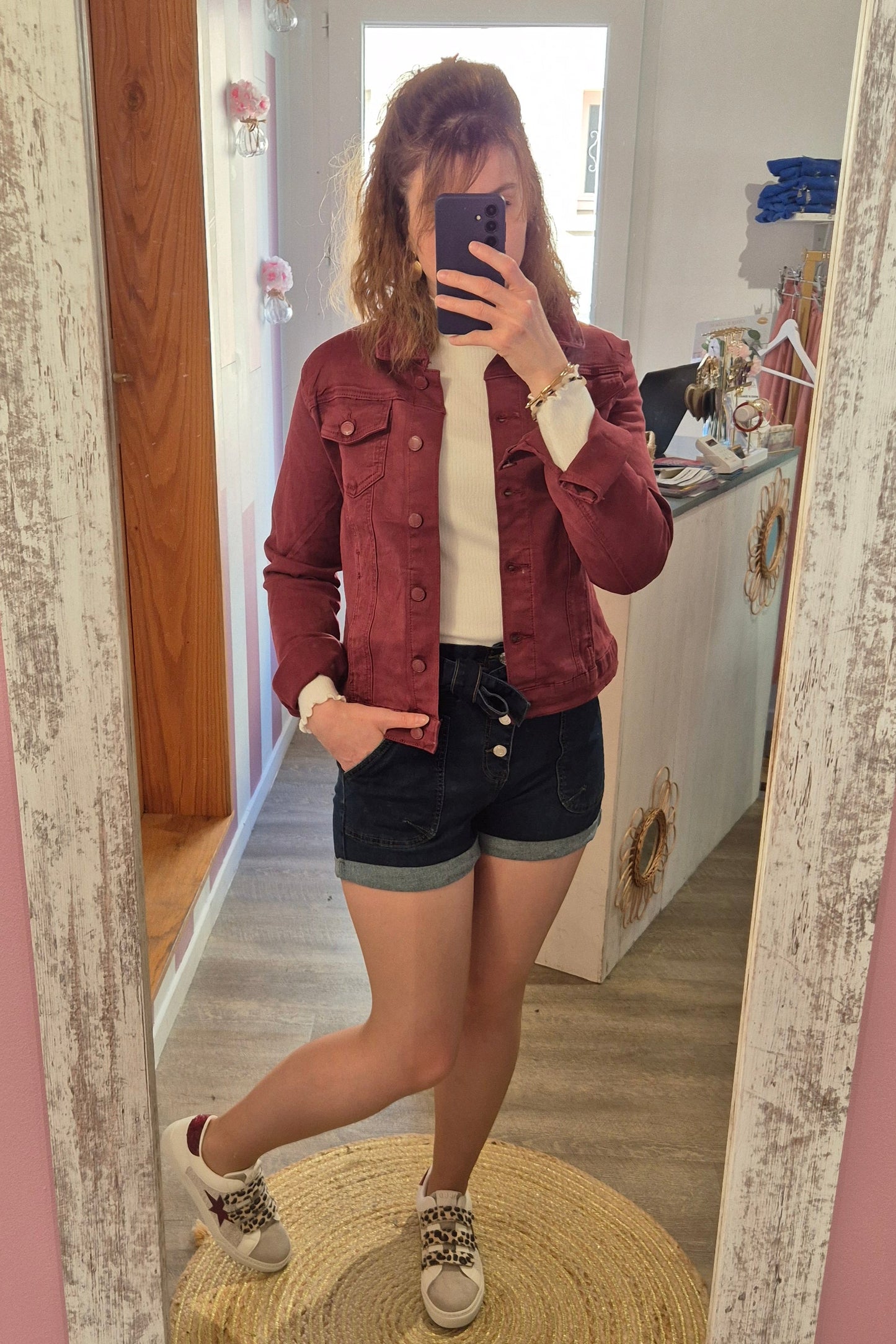 Veste "Auxane" Bordeaux