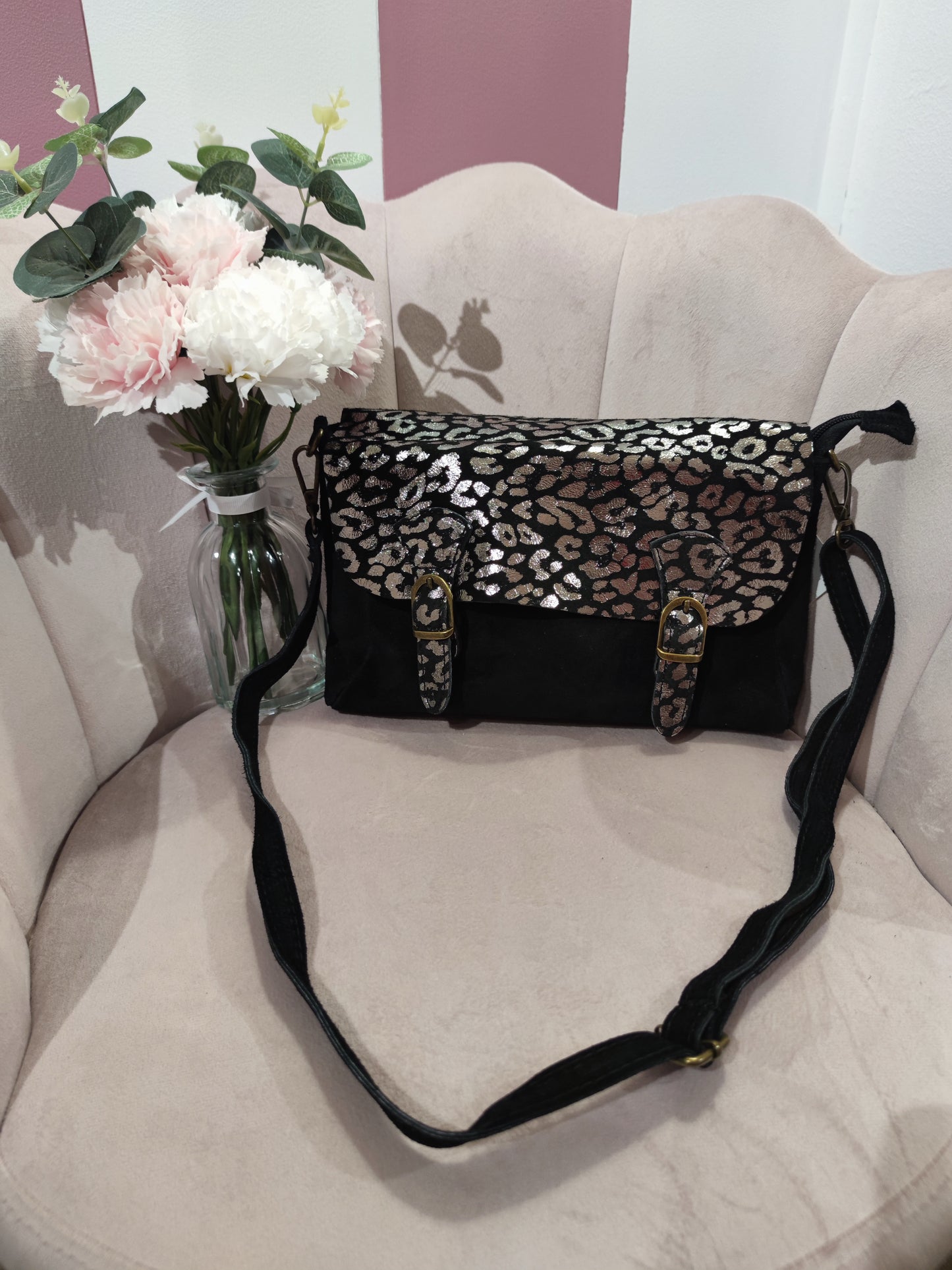 Sac "Bart" noir/argenté