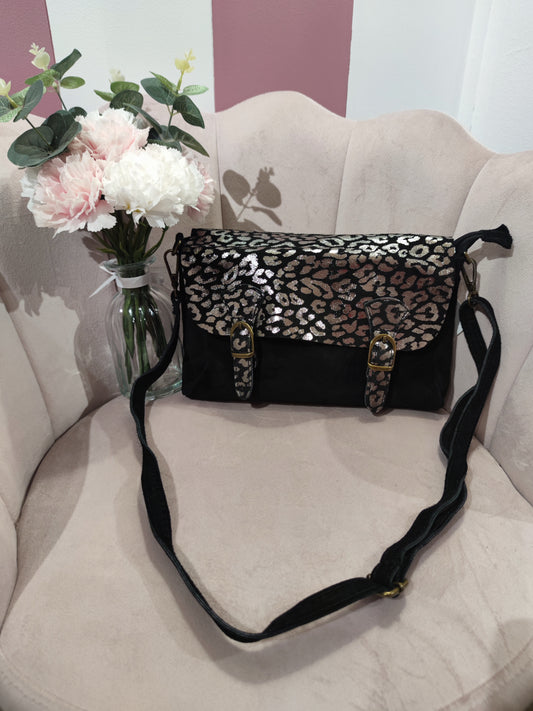 Sac "Bart" noir/argenté