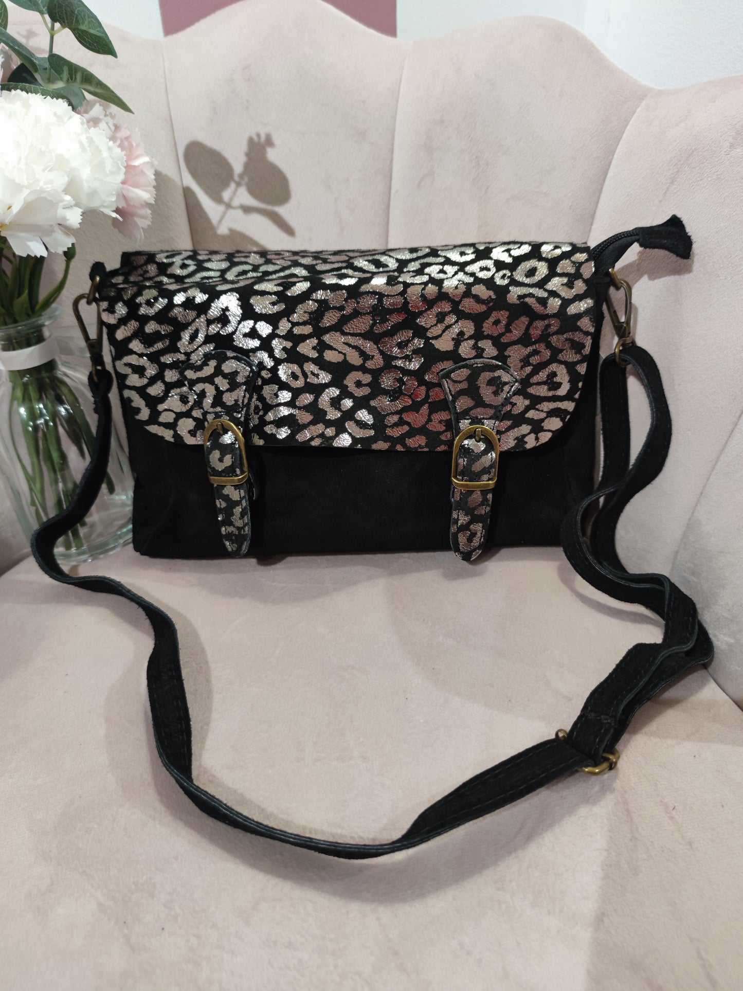 Sac "Bart" noir/argenté