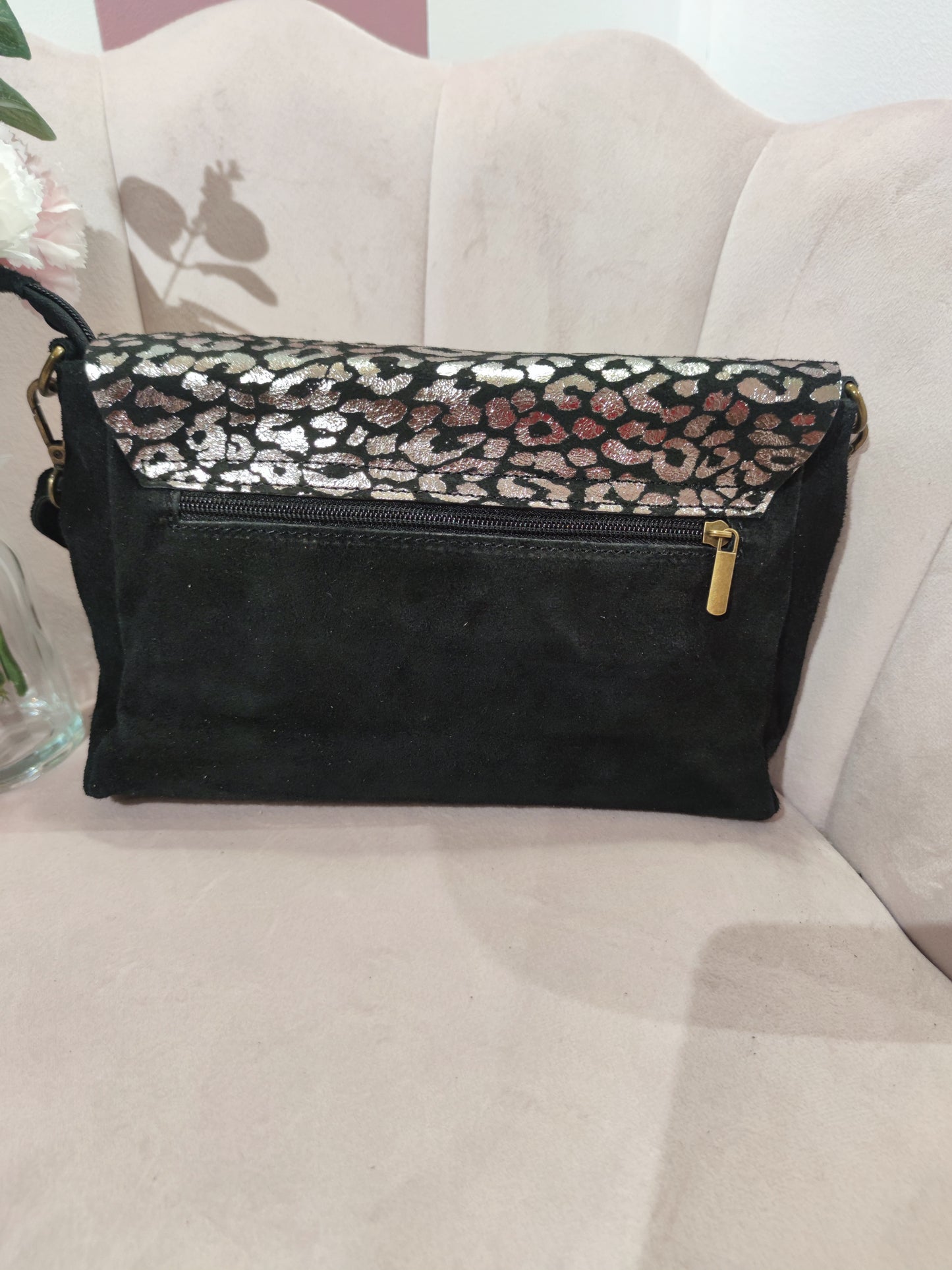 Sac "Bart" noir/argenté