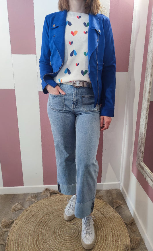 Perfecto "Maxime" Bleu roi Belles courbes