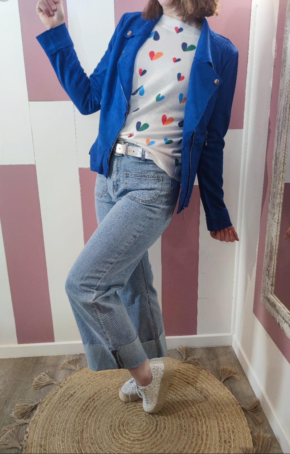 Perfecto "Maxime" Bleu roi Pulpeuse