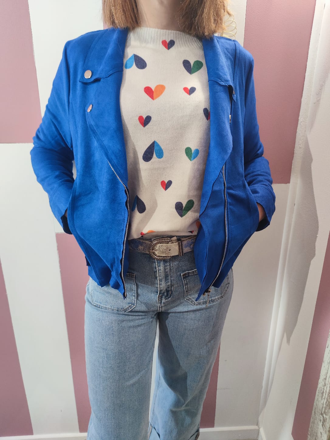 Perfecto "Maxime" Bleu roi Pulpeuse