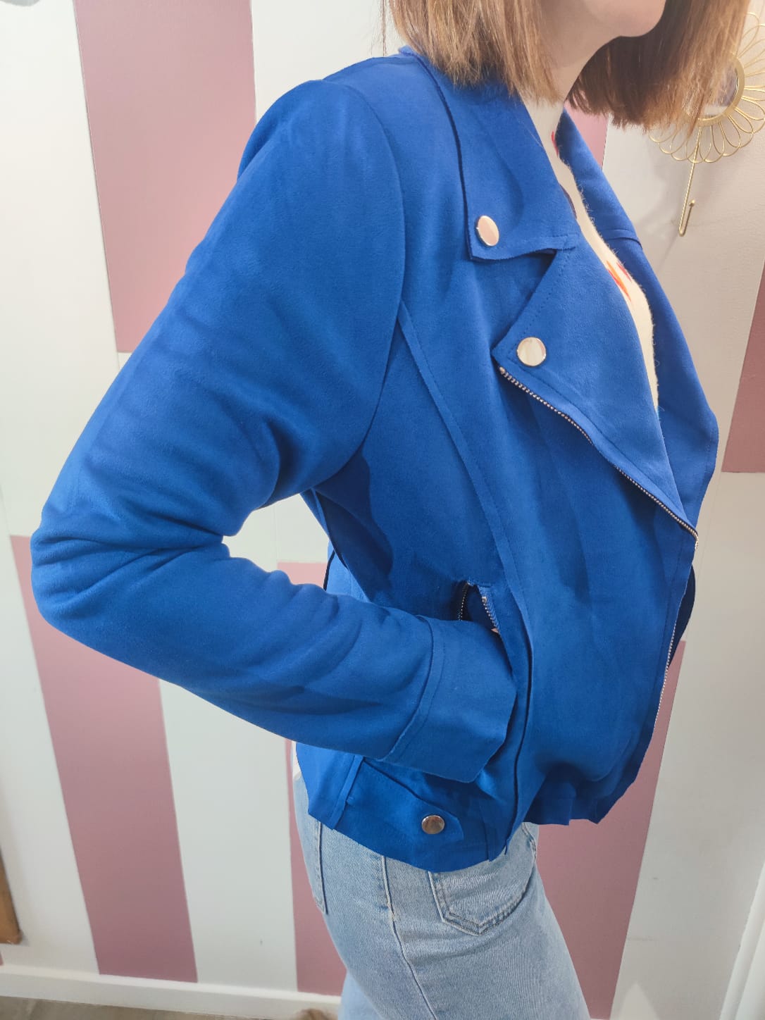Perfecto "Maxime" Bleu roi Pulpeuse