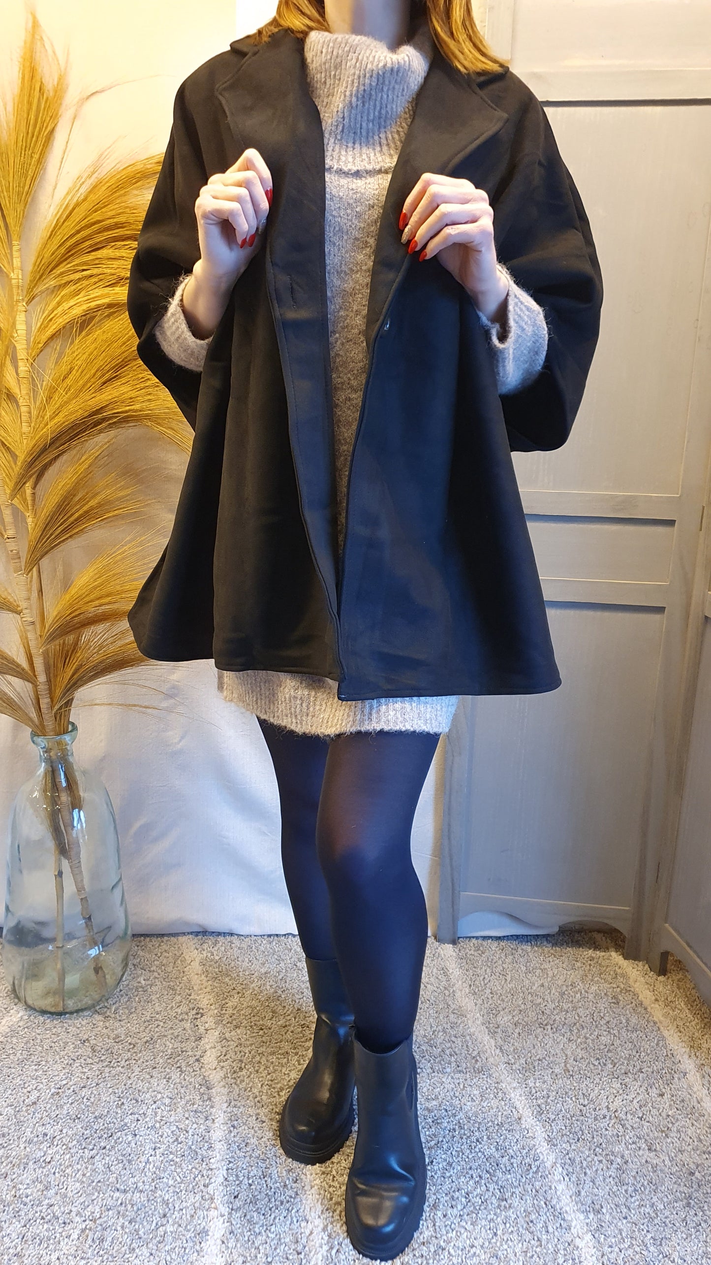 Cape "Mélodie" noire