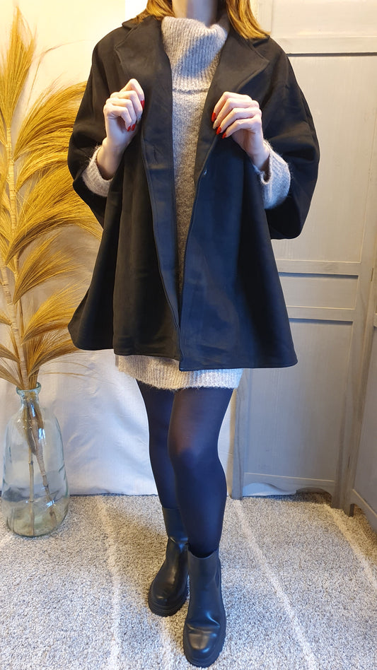 Cape "Mélodie" noire