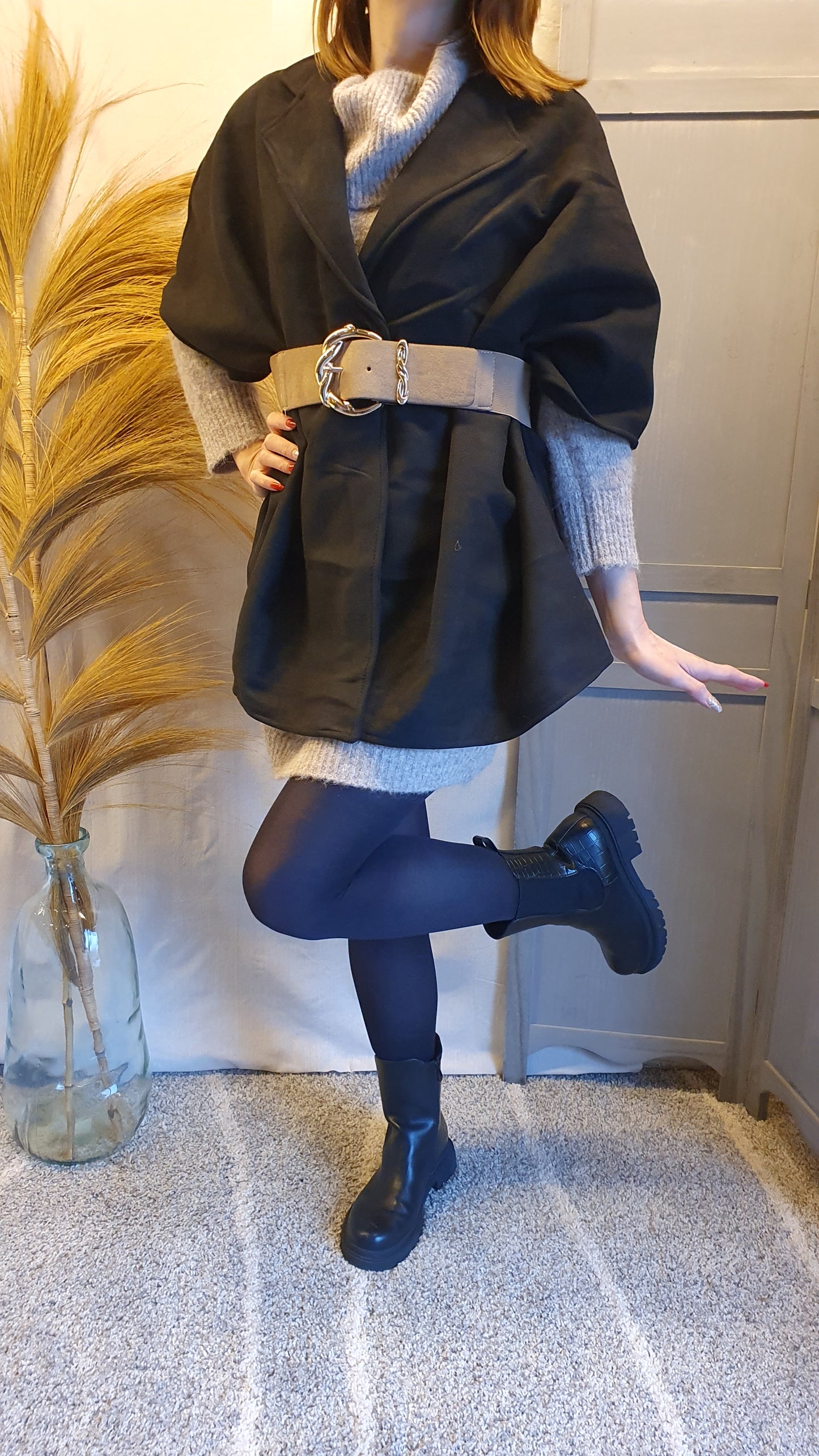 Cape "Mélodie" noire