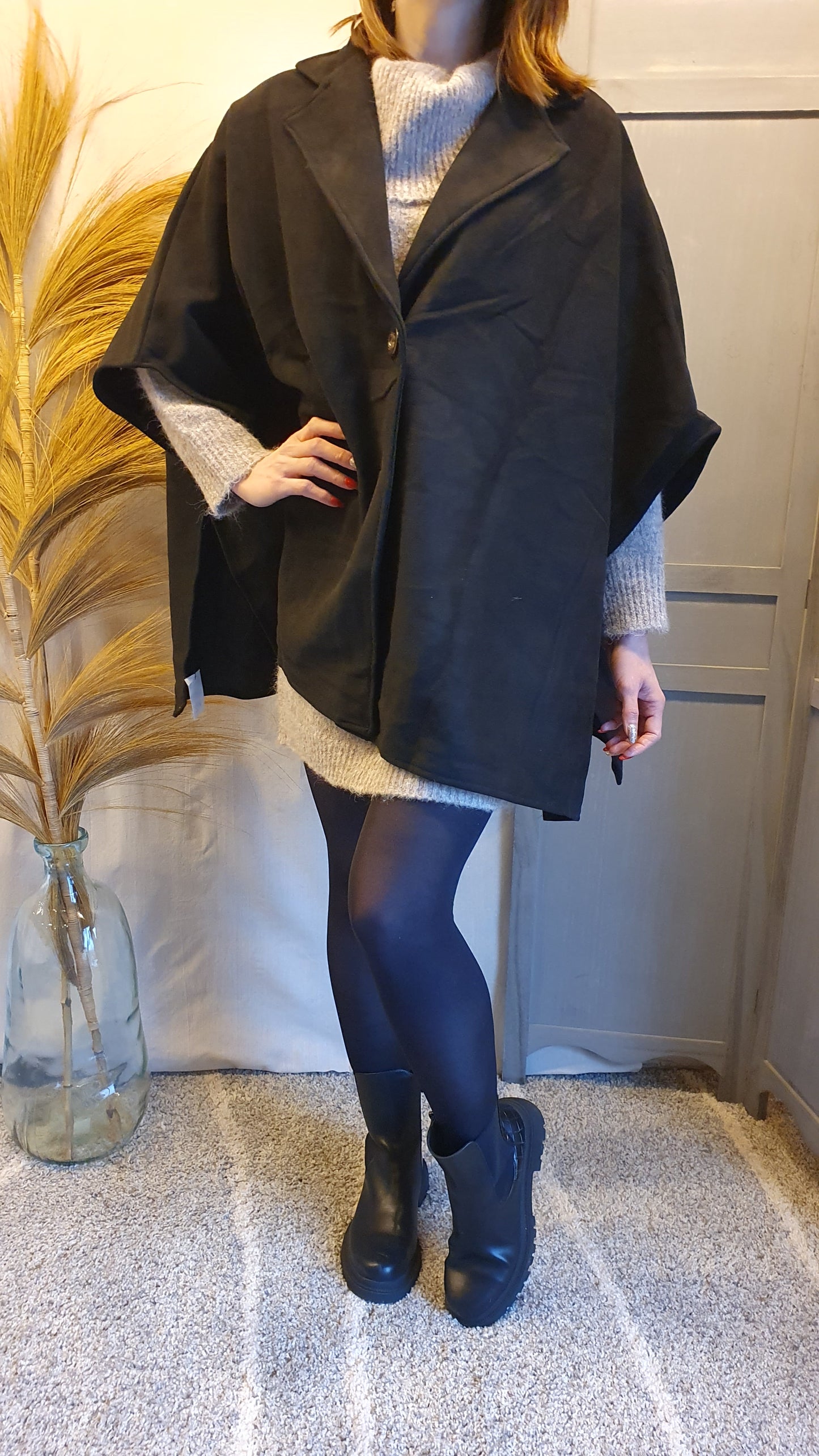 Cape "Mélodie" noire