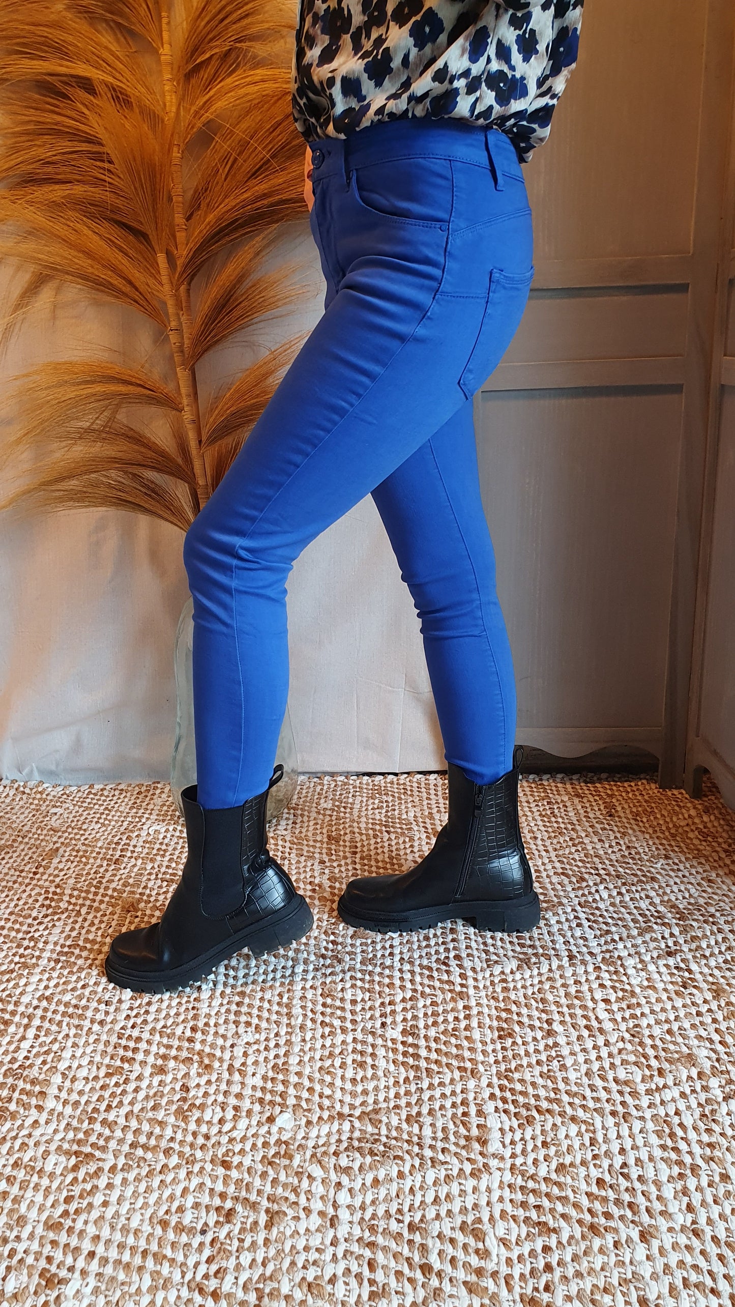 Pantalon Nathan bleu roi