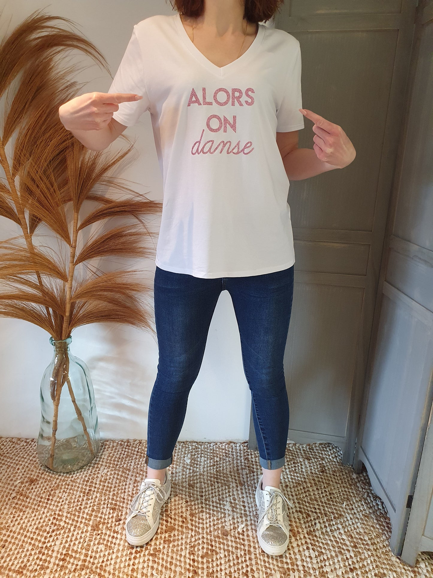 T-shirt Alors on danse doré