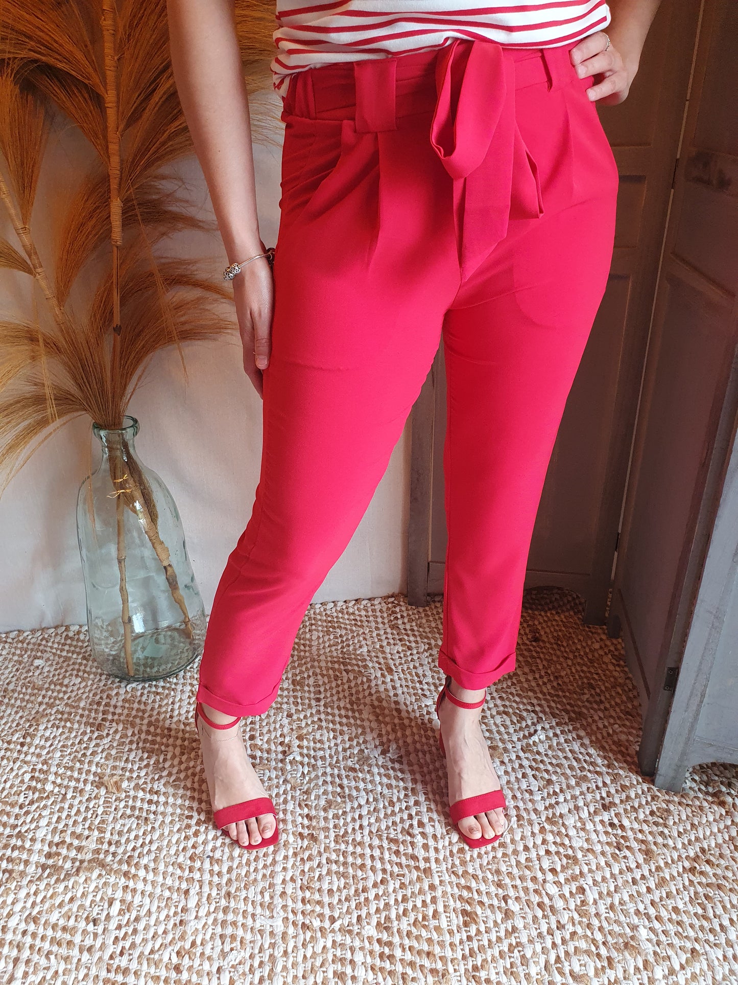 Pantalon "Charles" rouge