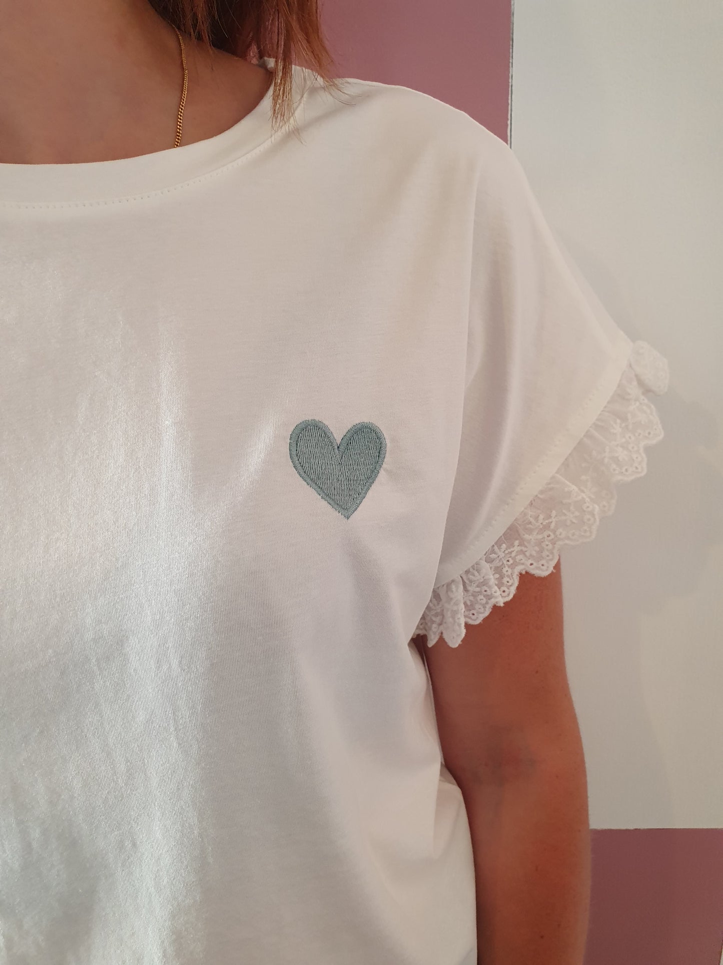 T-shirt "Anastasia" vert d'eau