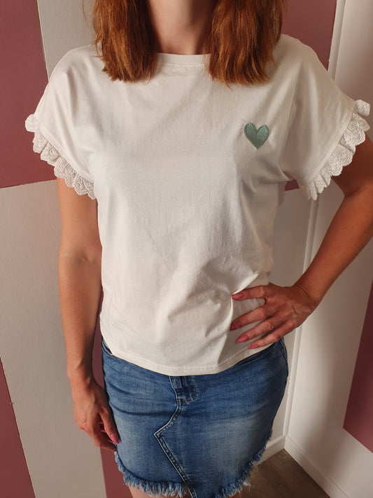 T-shirt "Anastasia" vert d'eau