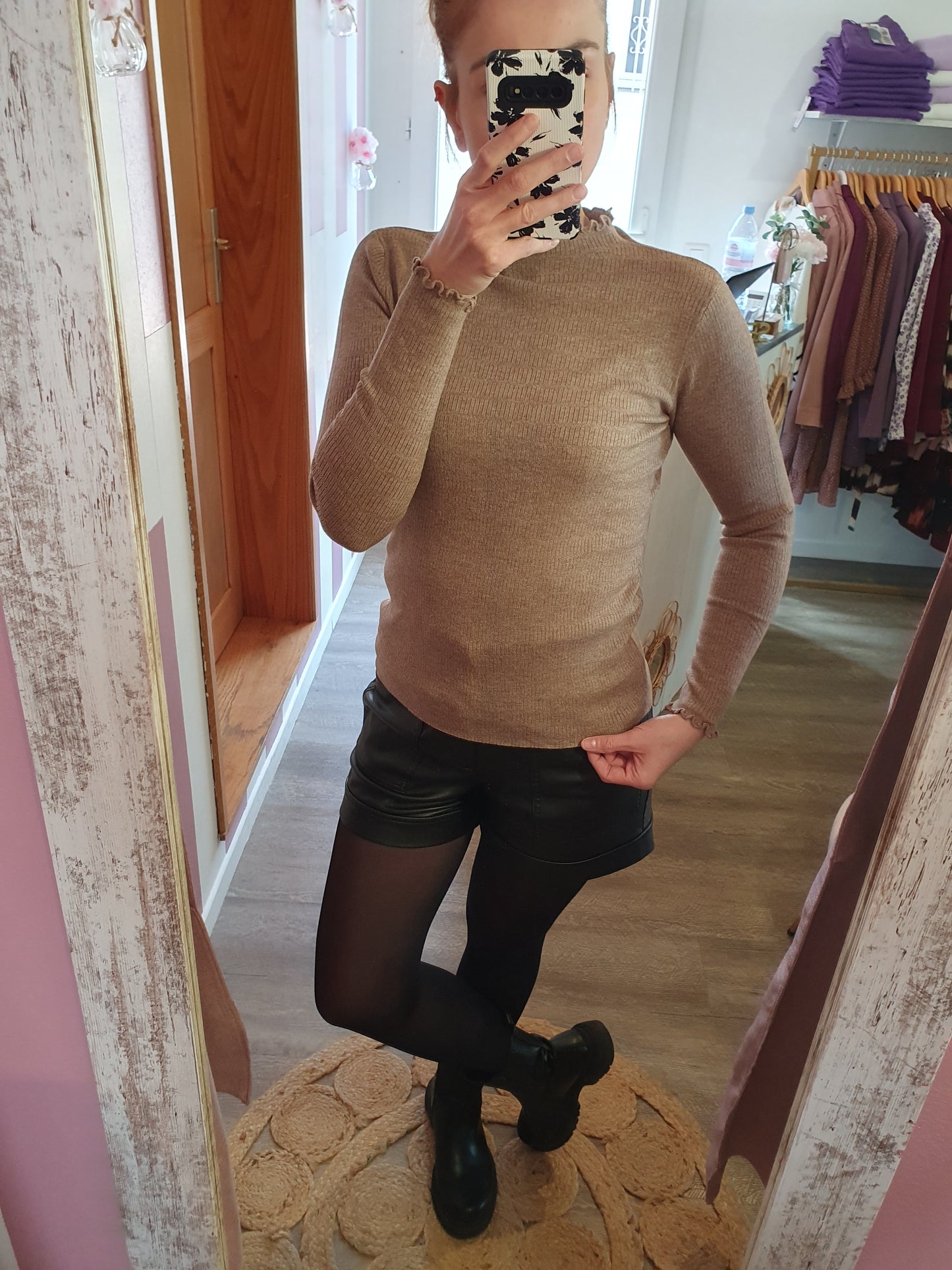 Sous-pull "Chantal" Taupe