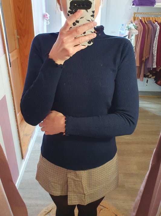 Sous-pull "Chantal" Bleu marine