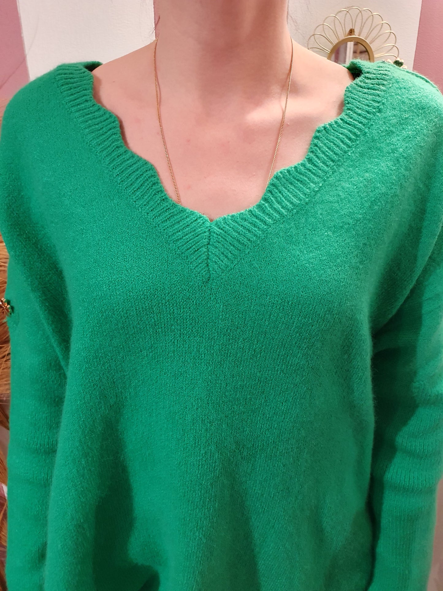 Pull "Camille" vert
