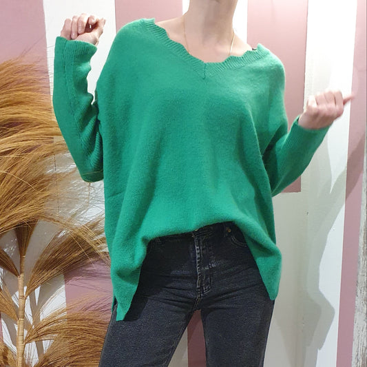 Pull "Camille" vert