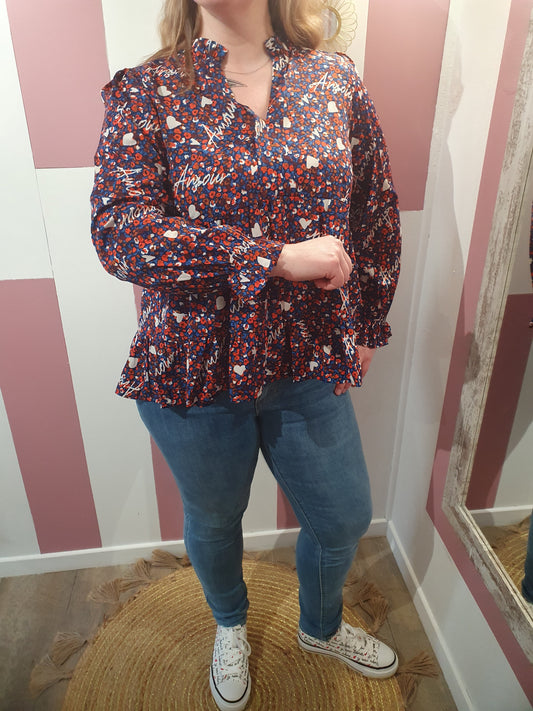 Blouse "Amour" Belles courbes
