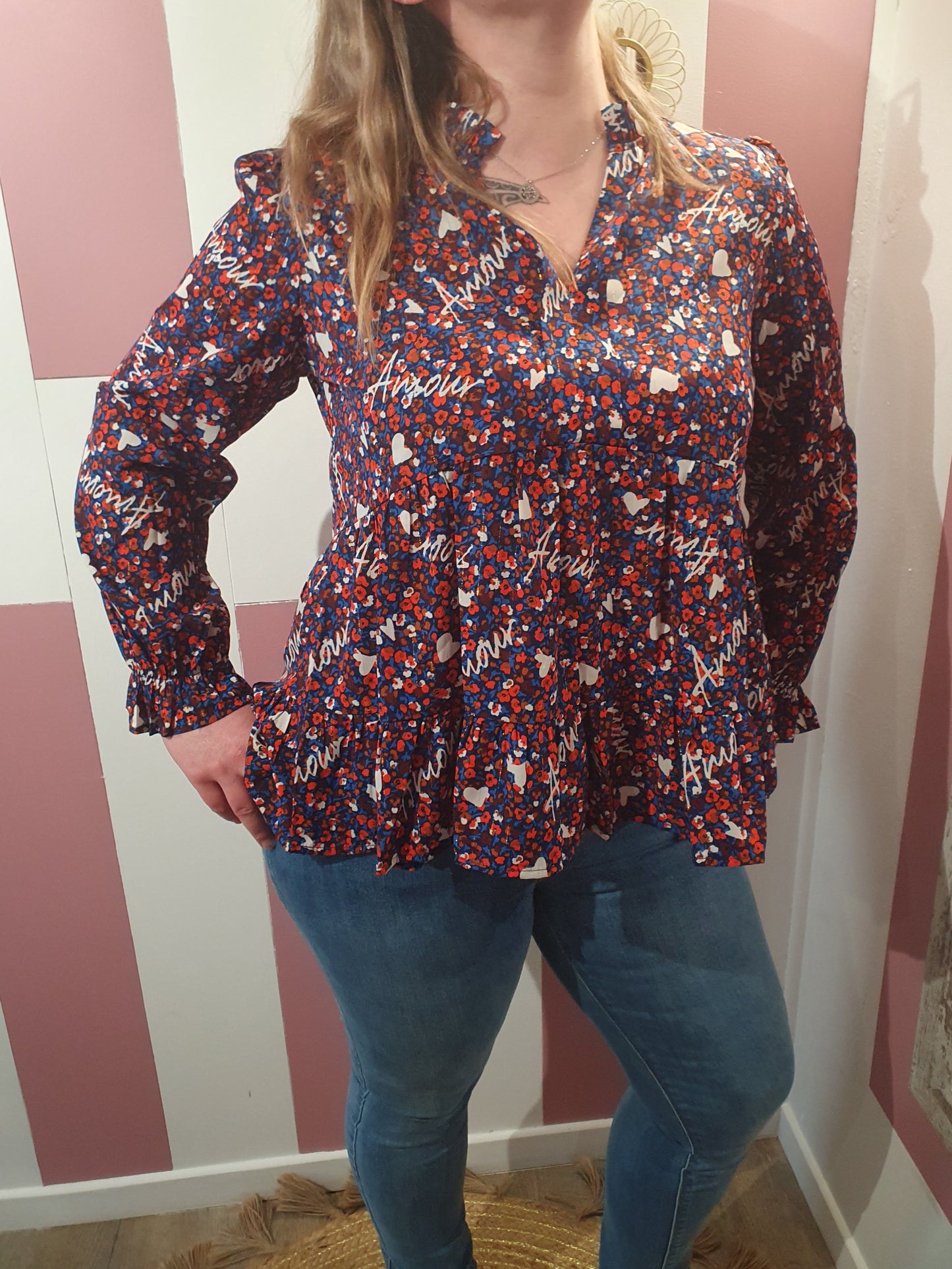 Blouse "Amour" Belles courbes