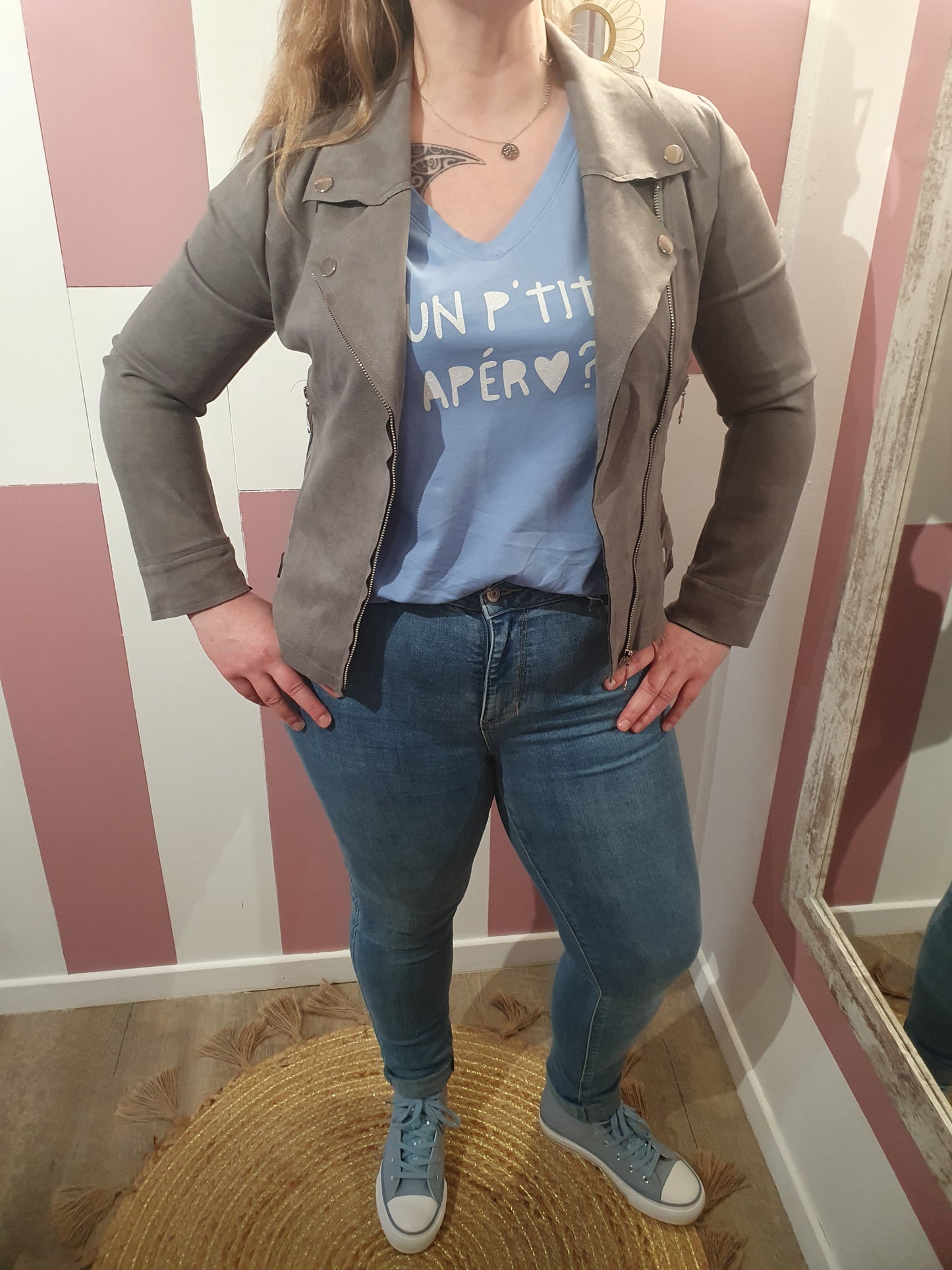 Perfecto "Maxime" Gris Belles courbes